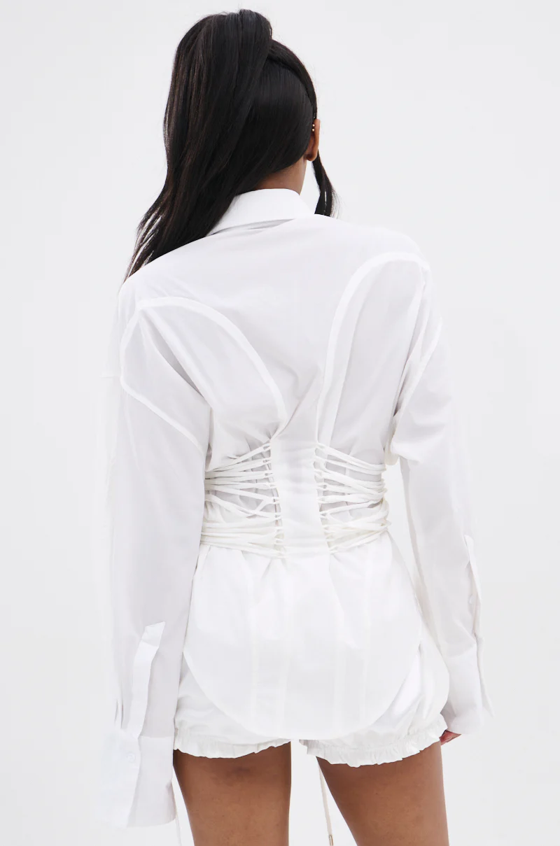 SHAR BUTTON DOWN WITH SIDE TIES - Image 7