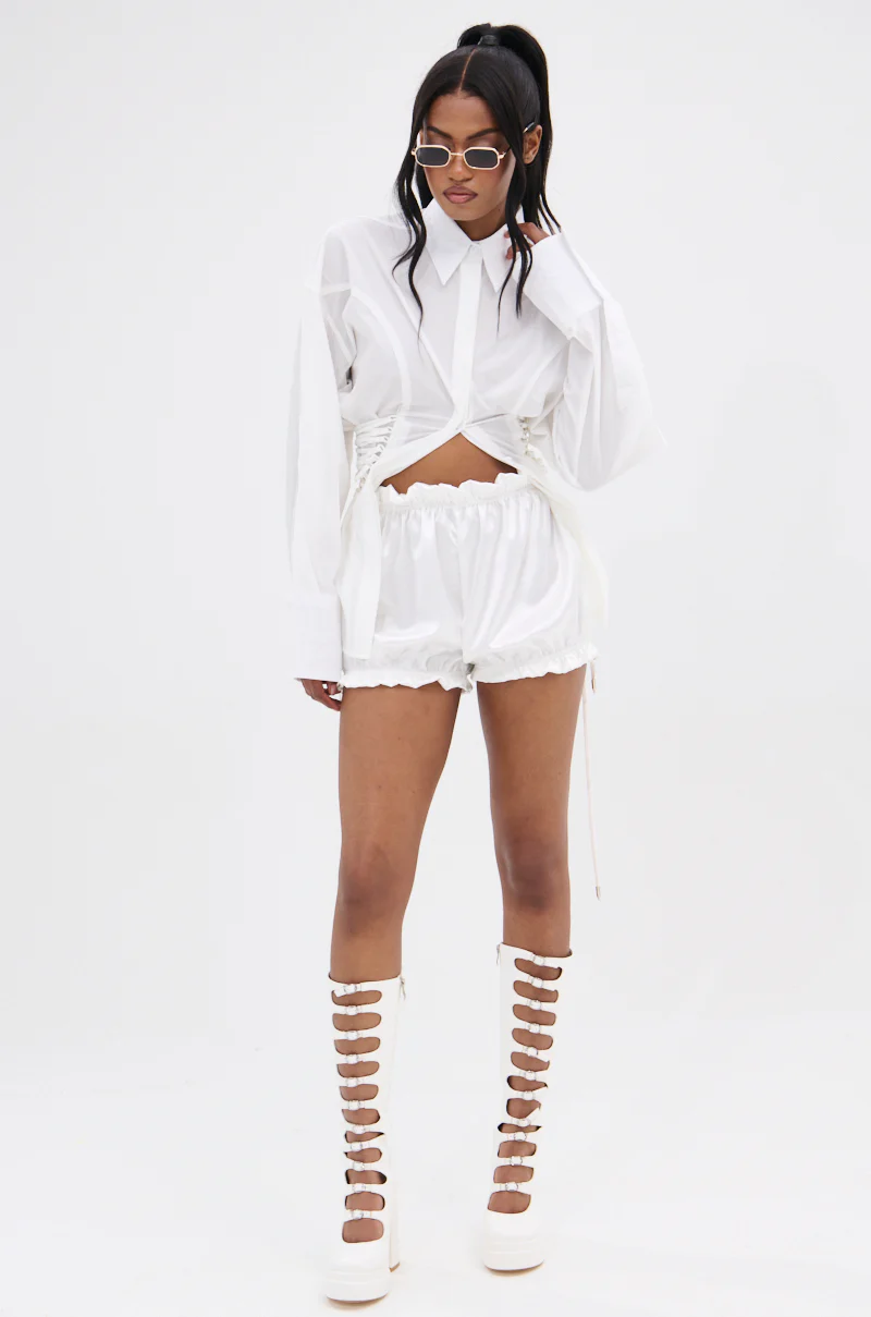 SHAR BUTTON DOWN WITH SIDE TIES - Image 8