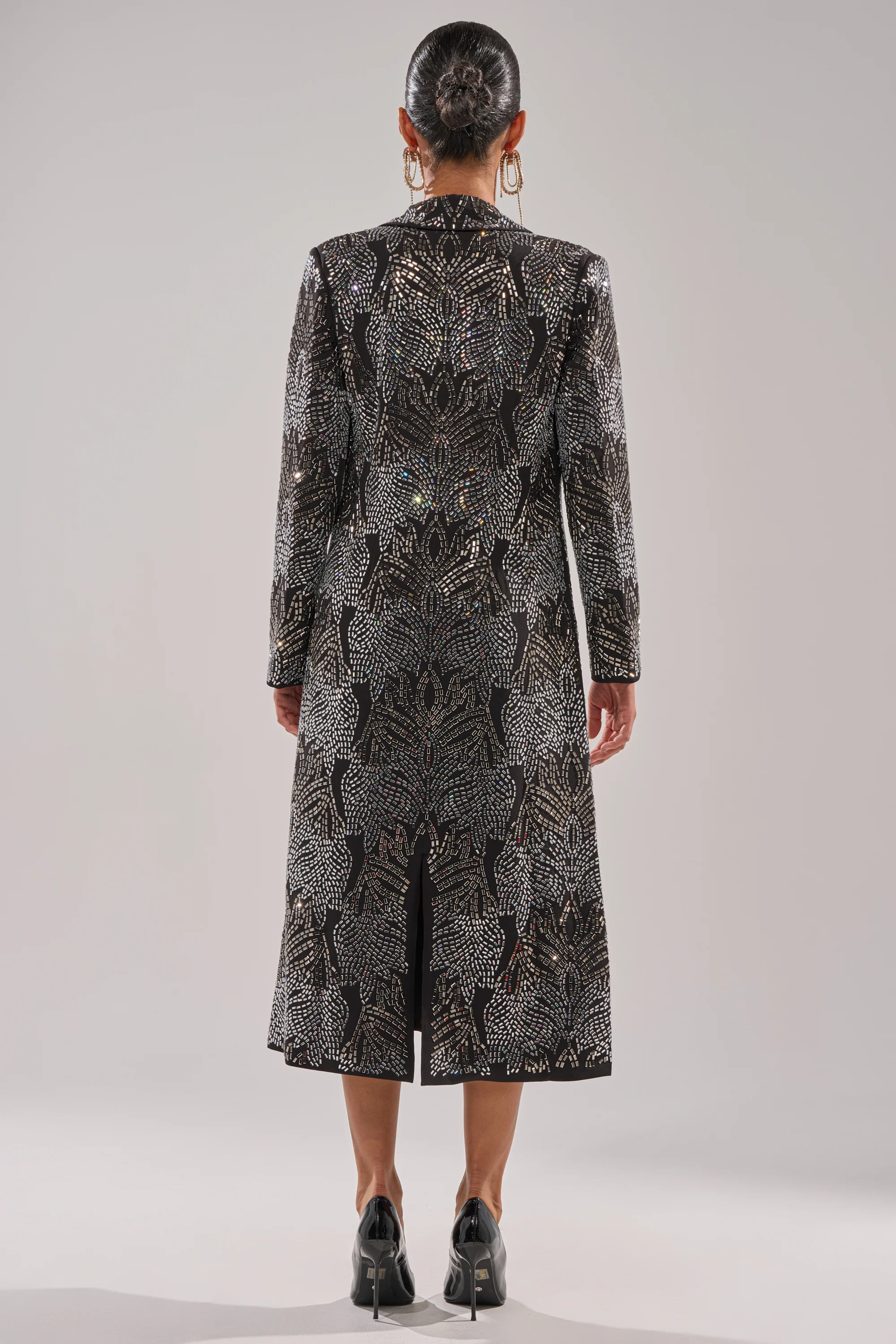 SHE IS THE MOMENT RHINESTONE TRENCH - Image 10