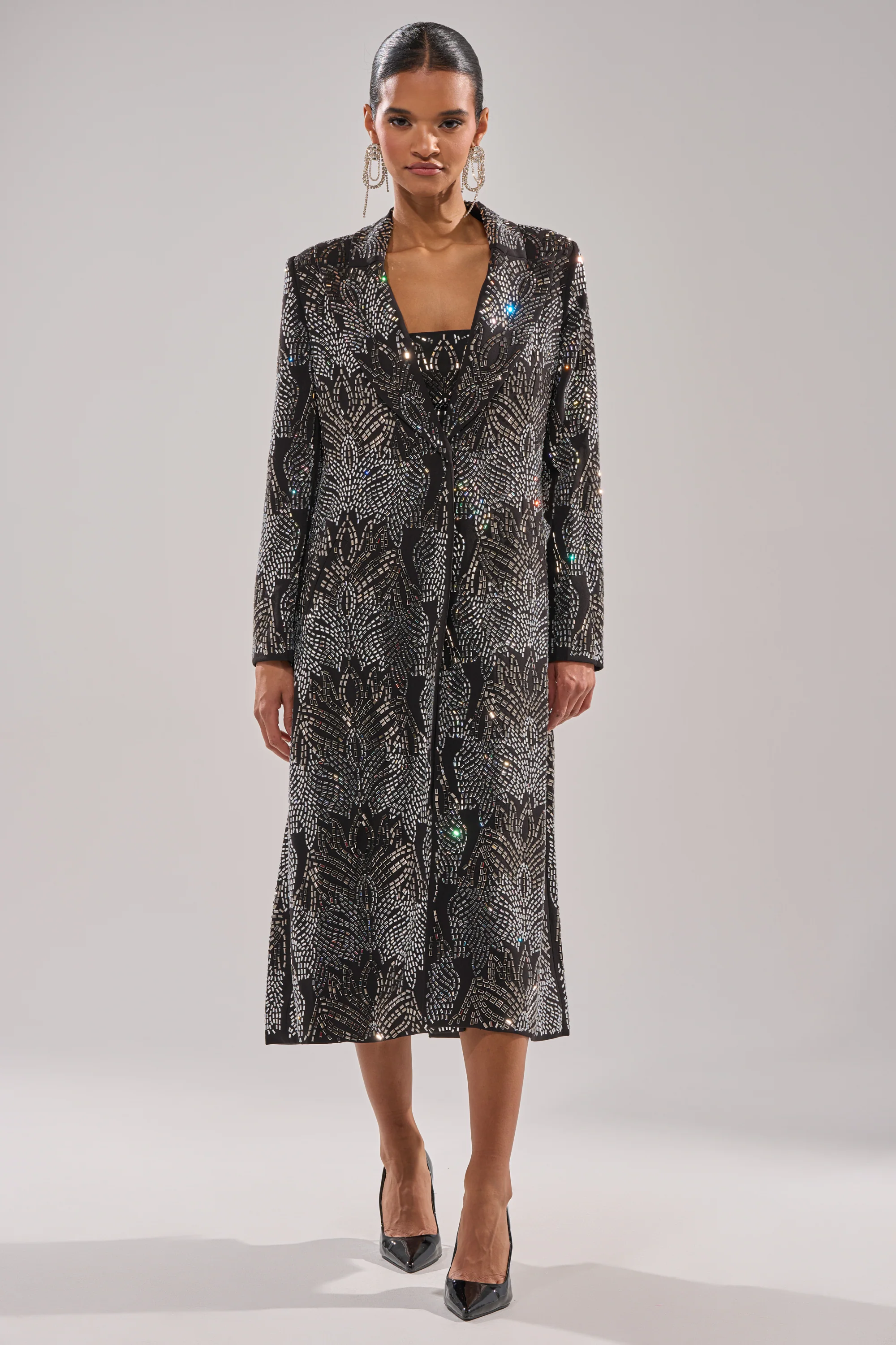 SHE IS THE MOMENT RHINESTONE TRENCH - Image 8
