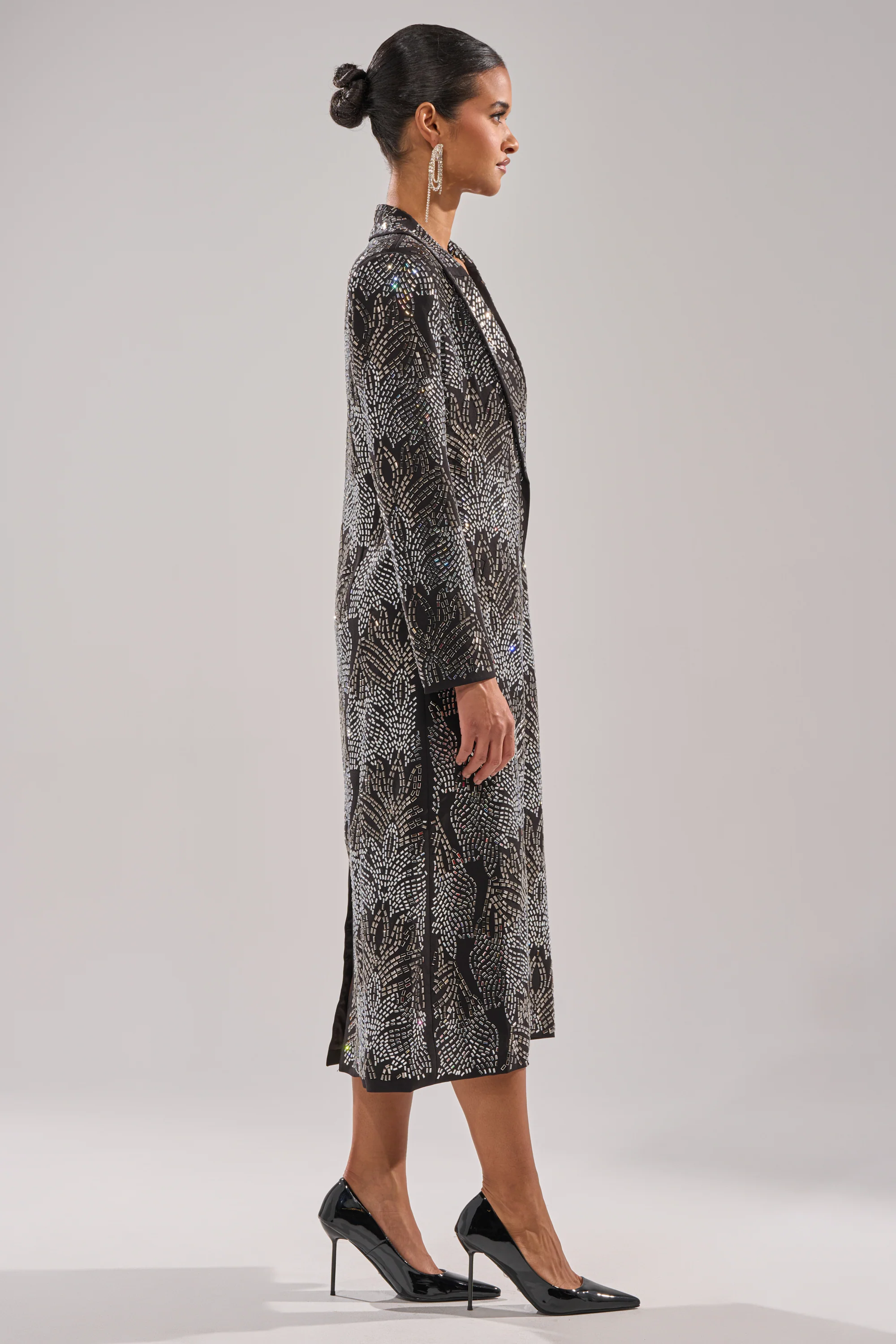 SHE IS THE MOMENT RHINESTONE TRENCH - Image 9