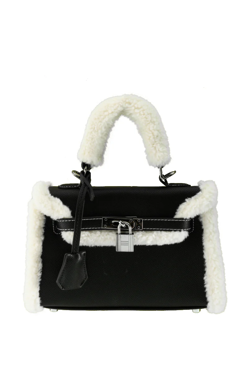 SHERPA LINED PU PURSE