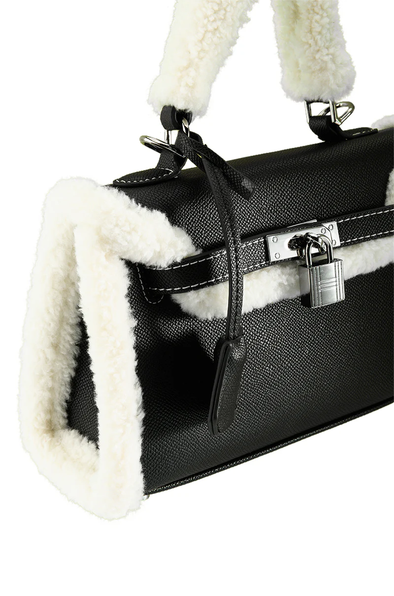 SHERPA LINED PU PURSE - Image 3