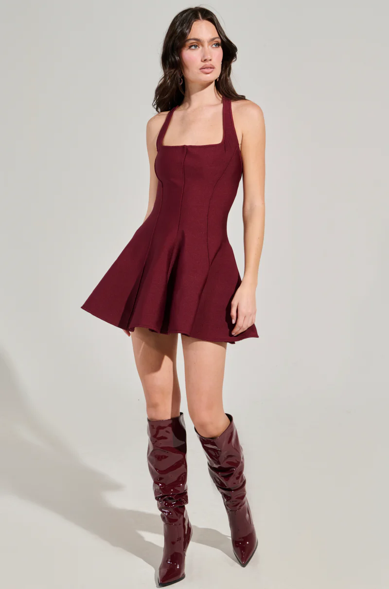 SHE'S A CLASSIC BANDAGE MINI DRESS