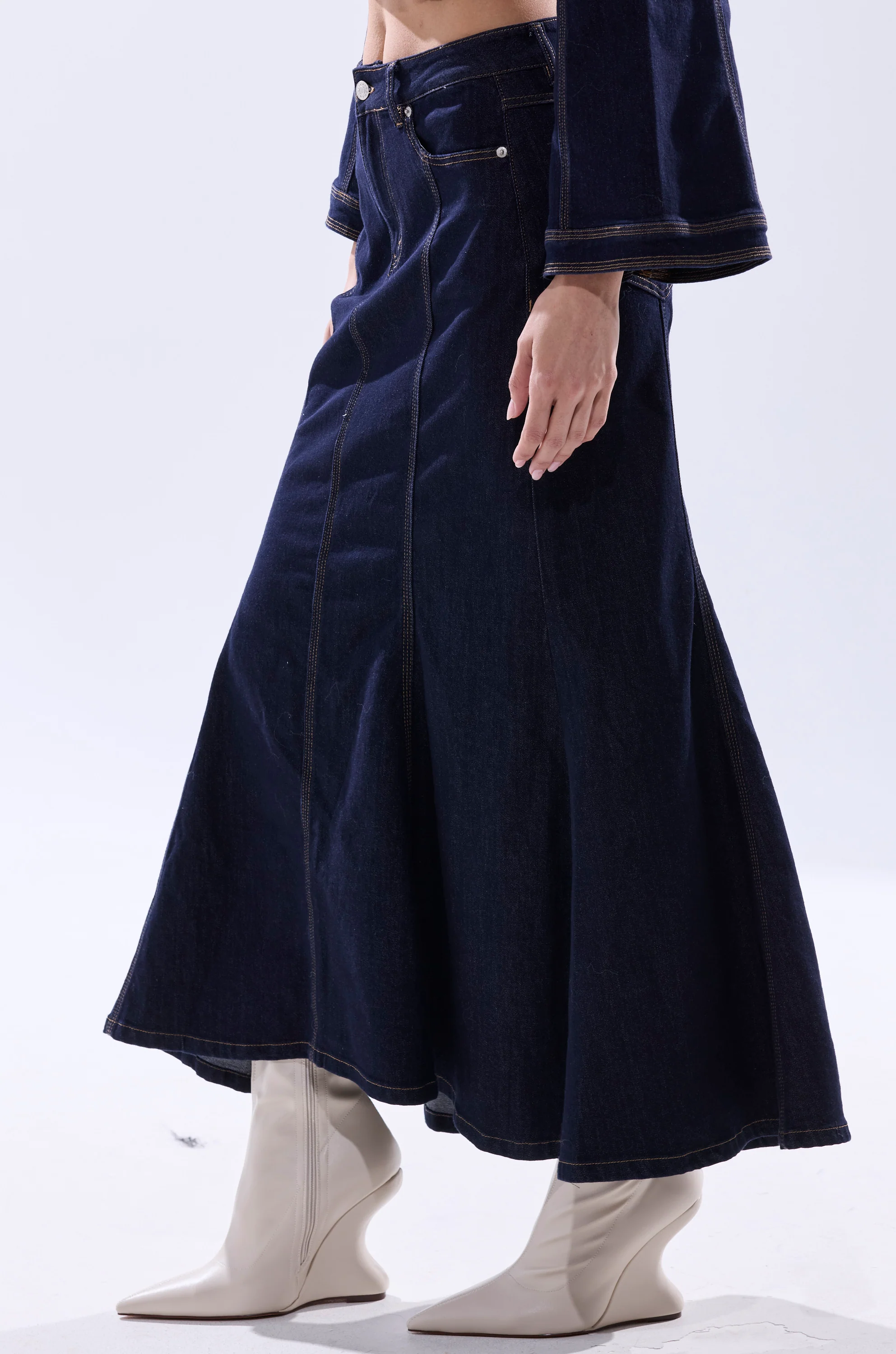 SHES GONE, DANCE ON DENIM MAXI SKIRT - Image 7