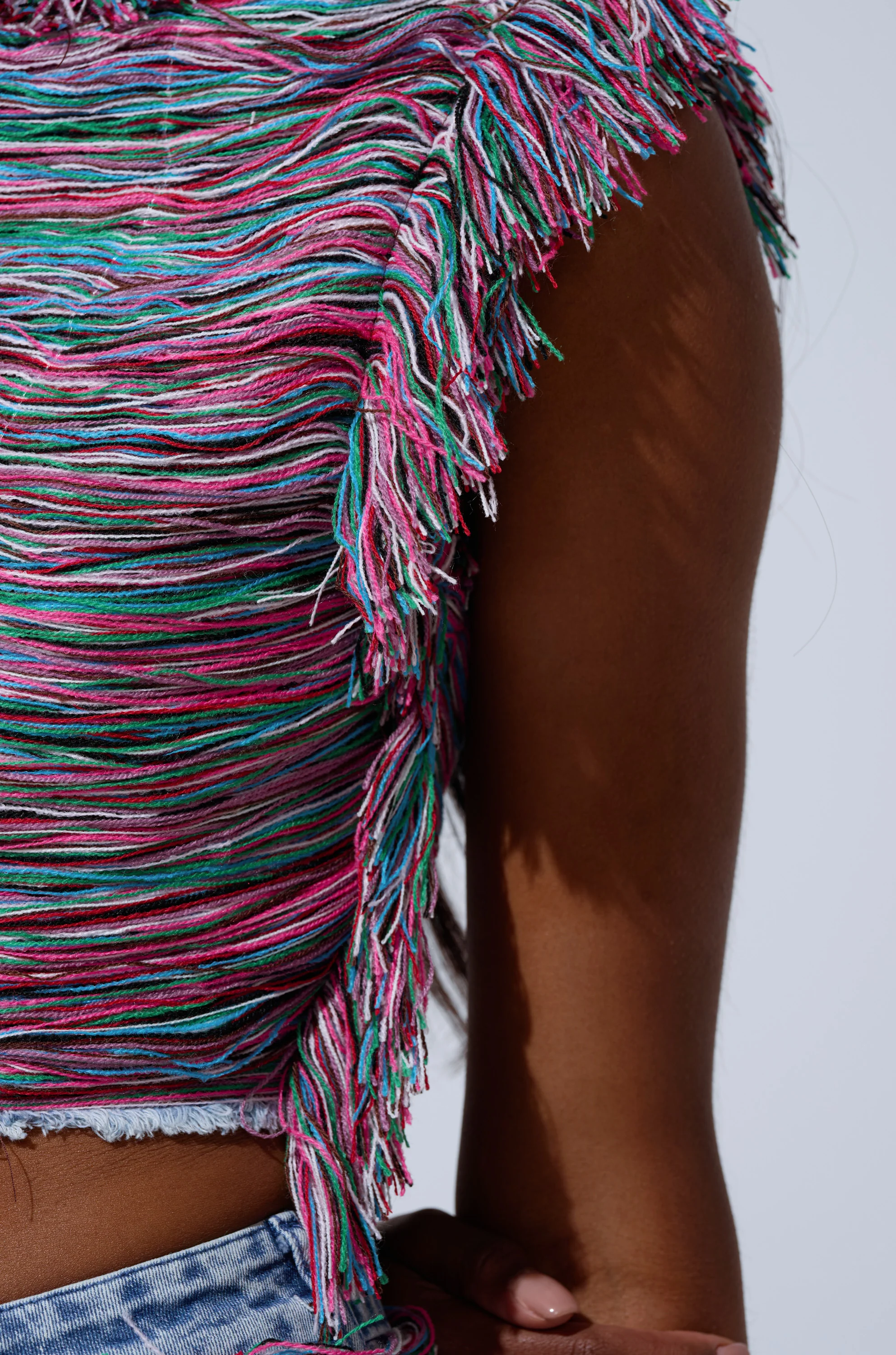 SHES GONE, DANCE ON GIRL SHREDDED DENIM TOP - Image 10