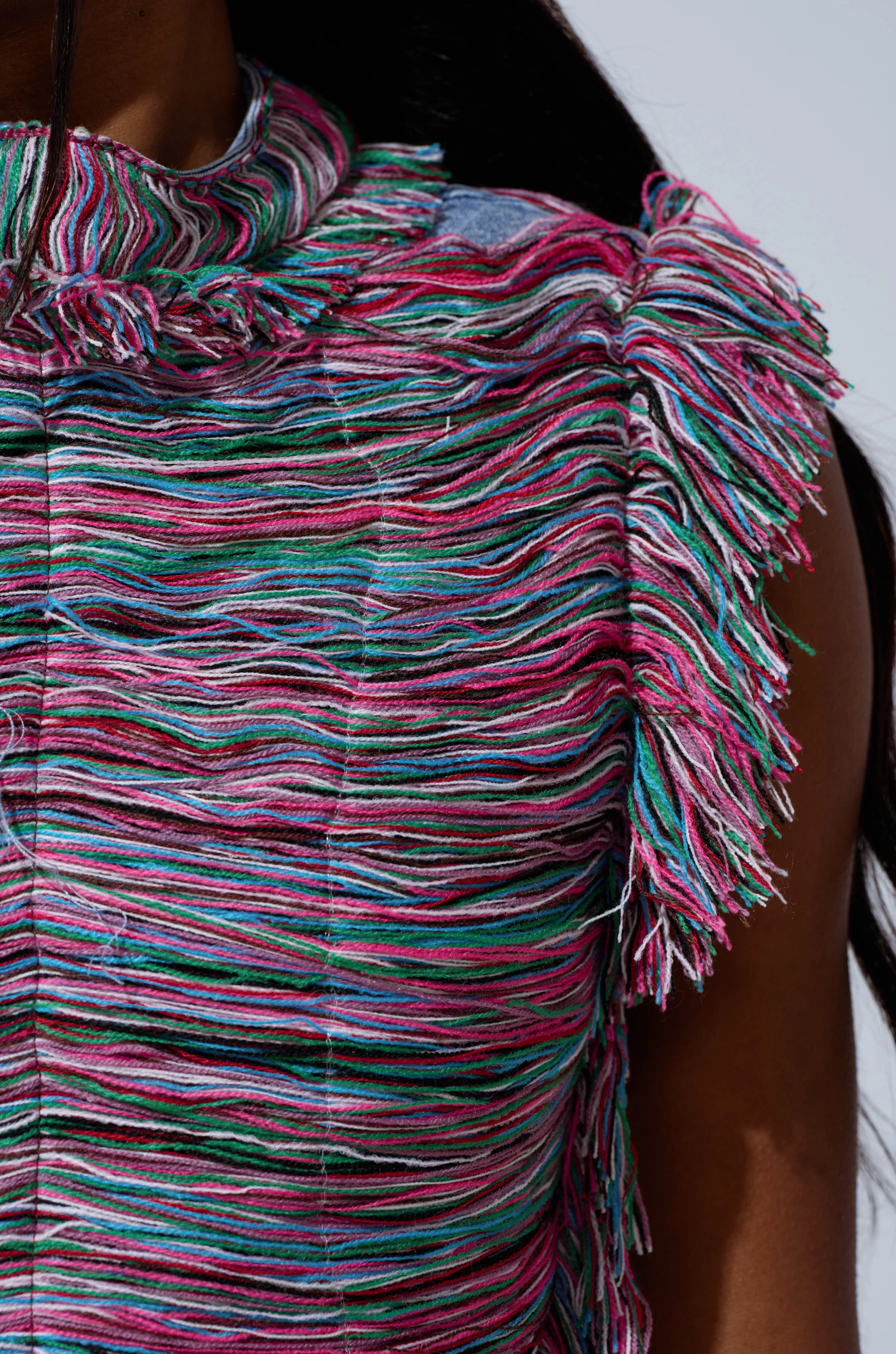 SHES GONE, DANCE ON GIRL SHREDDED DENIM TOP - Image 9