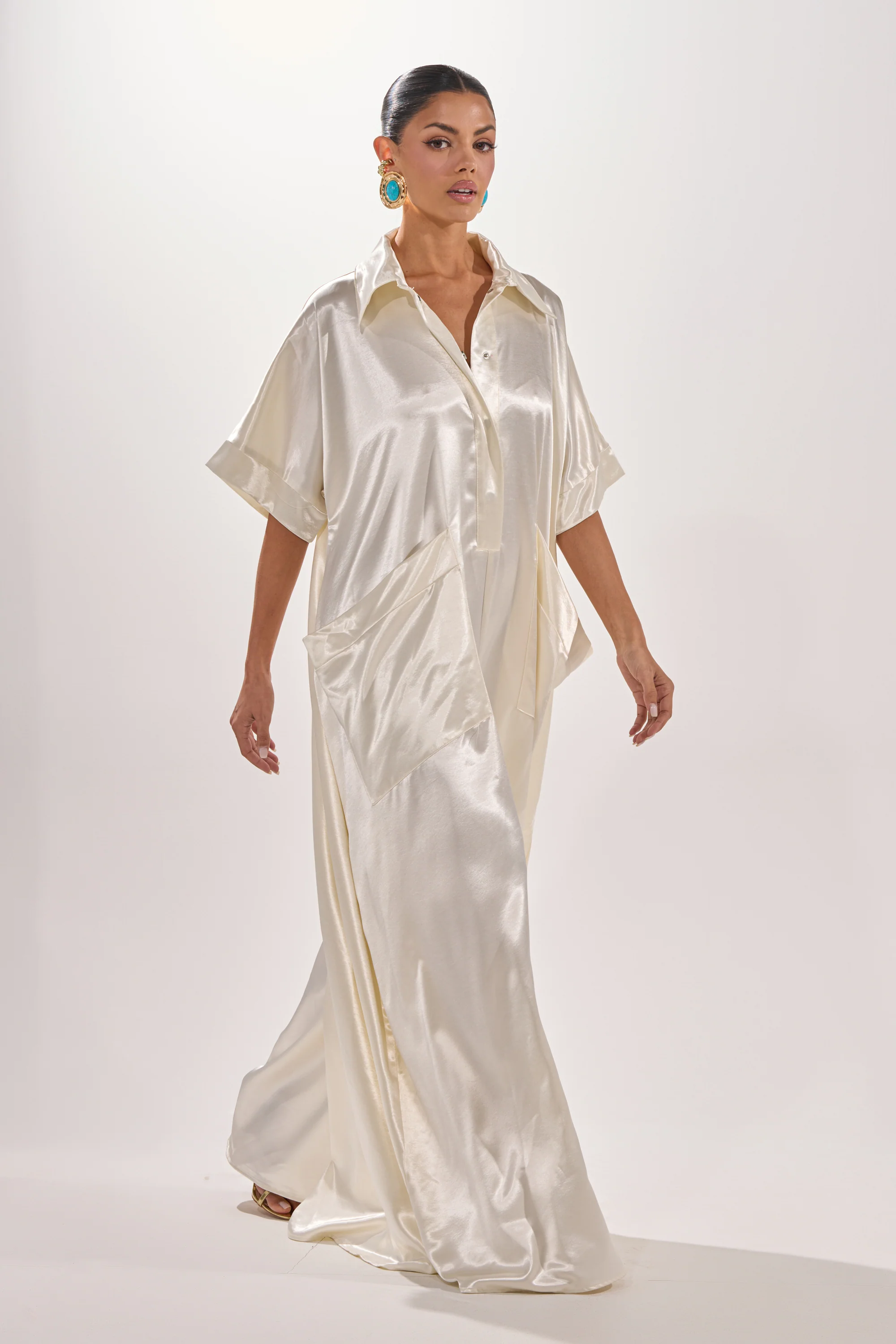 SHE'S RICH OVERSIZED JUMPSUIT IN LUXE CREAM