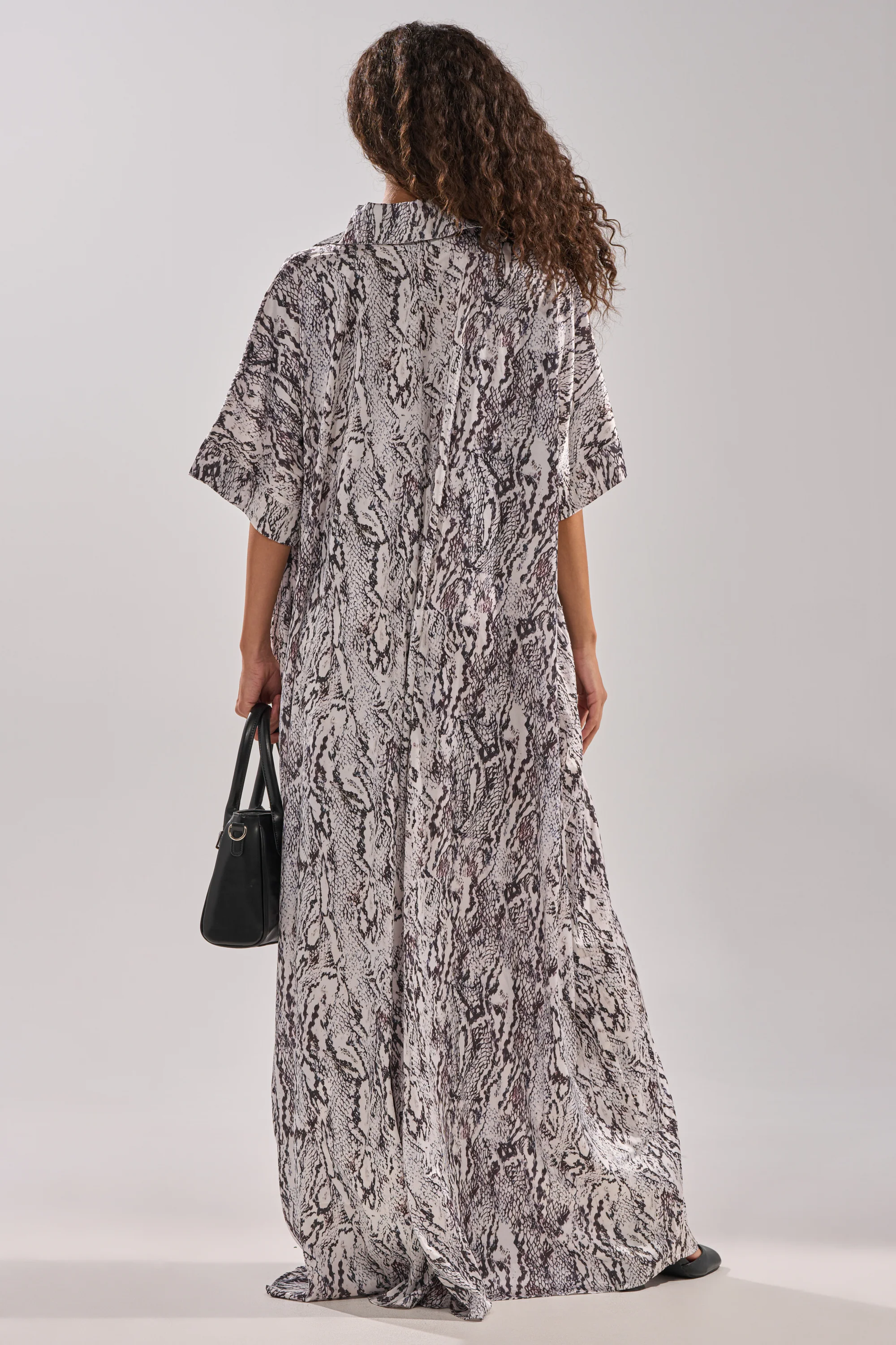 SHE'S RICH OVERSIZED SATIN JUMPSUIT IN SNAKE PRINT - Image 6