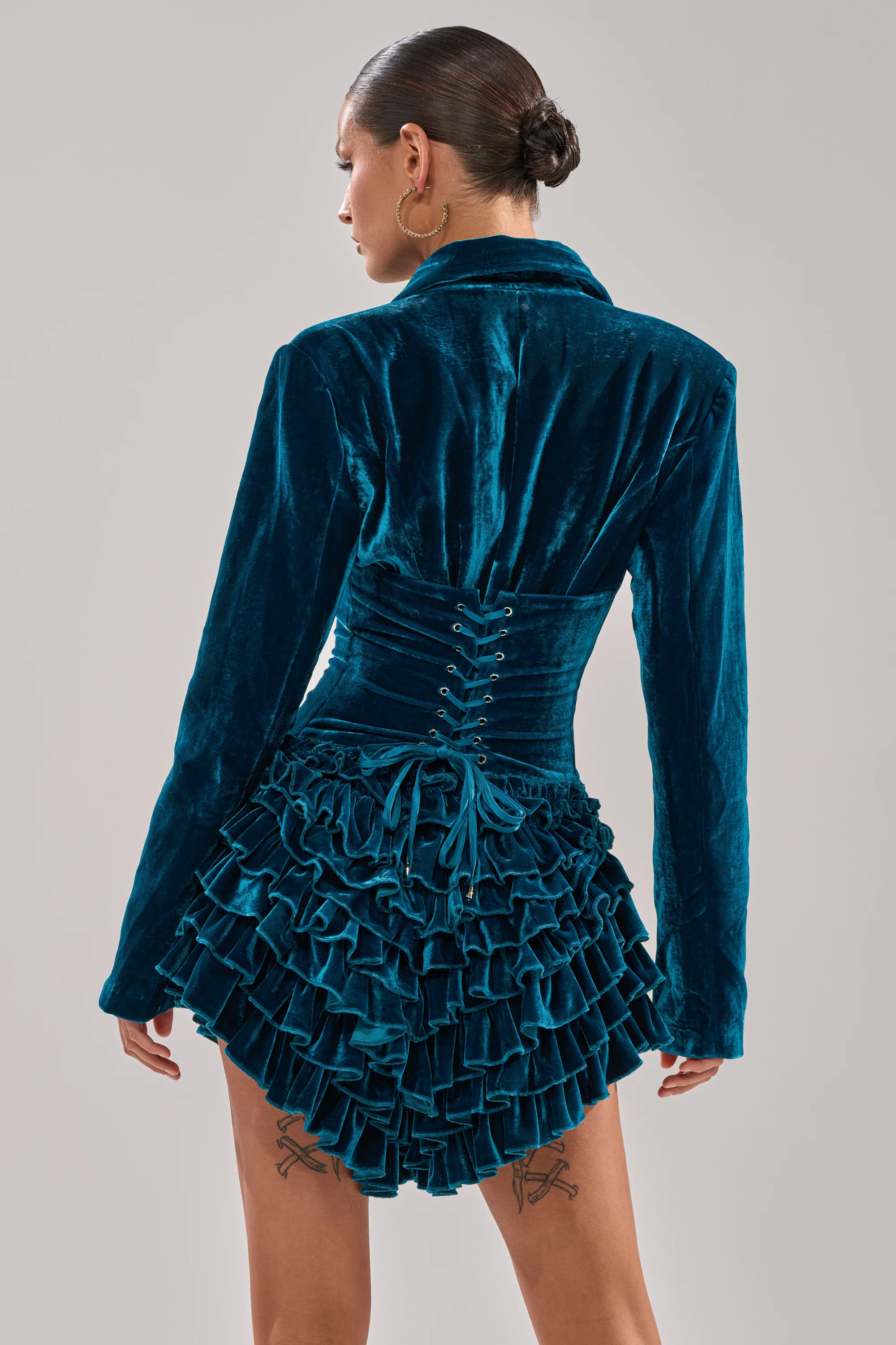 SHE'S ROYALTY VELVET ROMPER - Image 6
