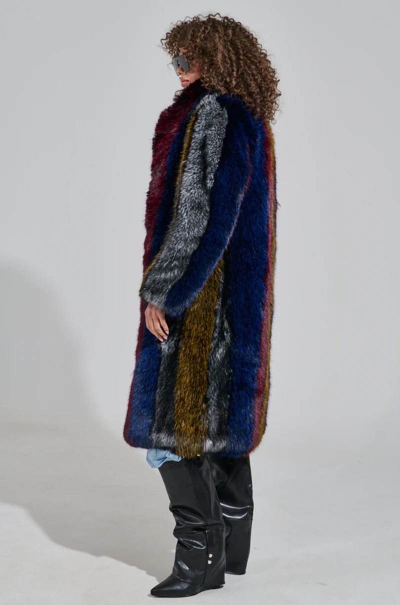 SHIGO FAUX FUR TRENCH - Image 3