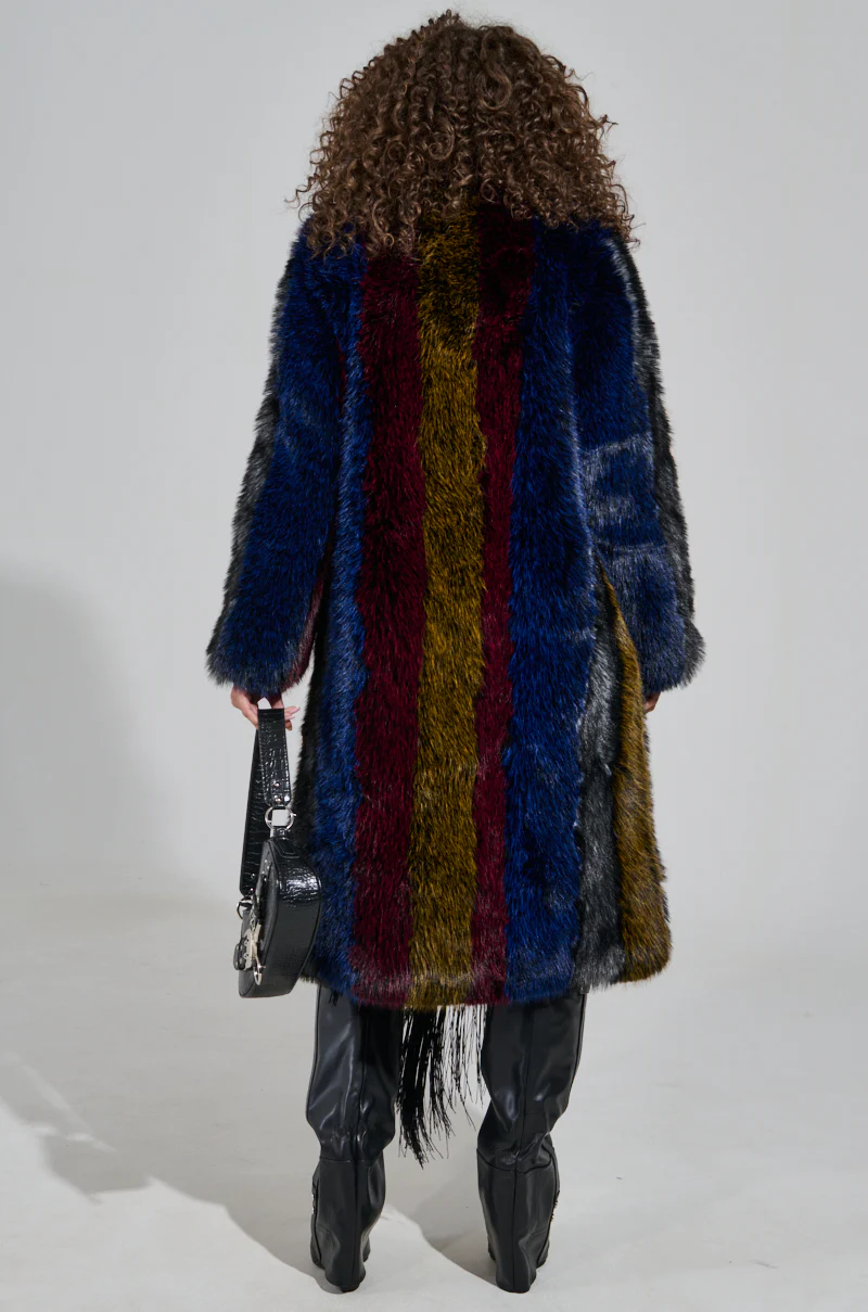 SHIGO FAUX FUR TRENCH - Image 4