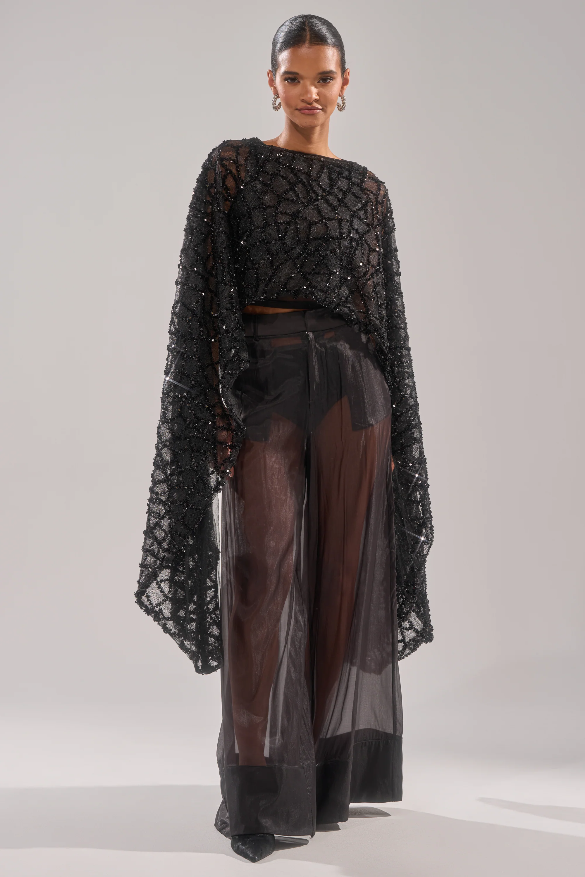 SHINE AWAY MESH BLOUSE - Image 4