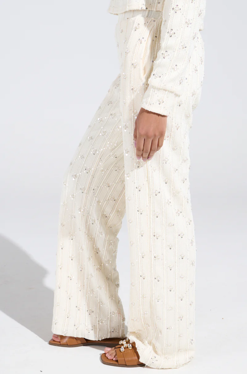 SHINE BRIGHT PEARL WIDE LEG PANT - Image 3