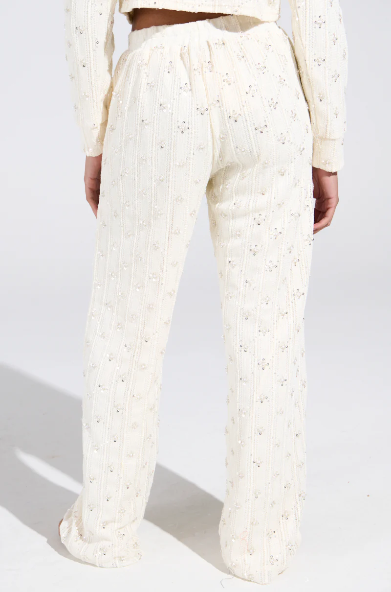 SHINE BRIGHT PEARL WIDE LEG PANT - Image 4