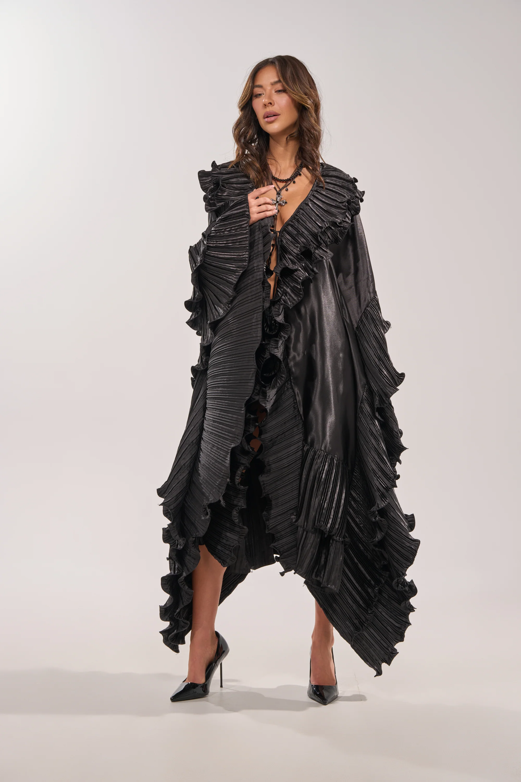 SHINE ON LONG SLEEVE FRONT TIE TOP - Image 6