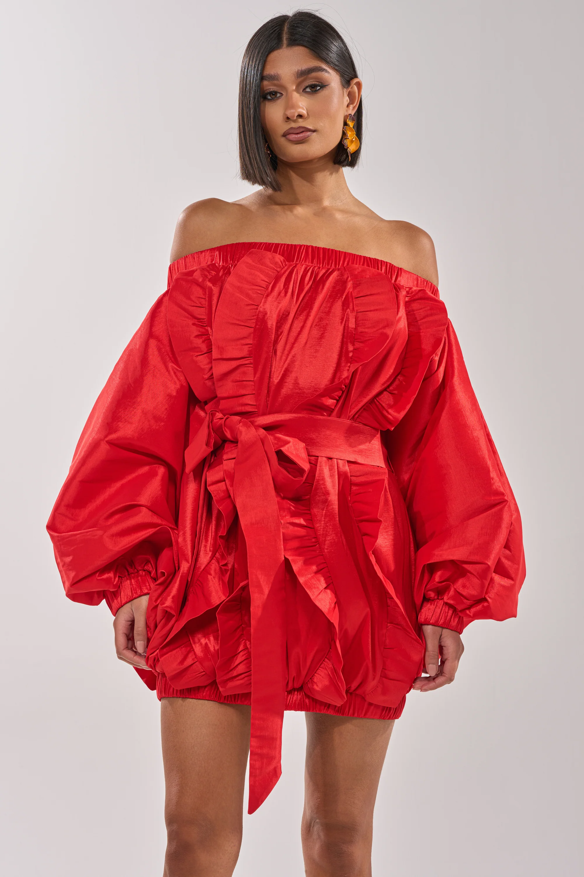 SHINE ON LONG SLEEVE MINI DRESS - Image 3