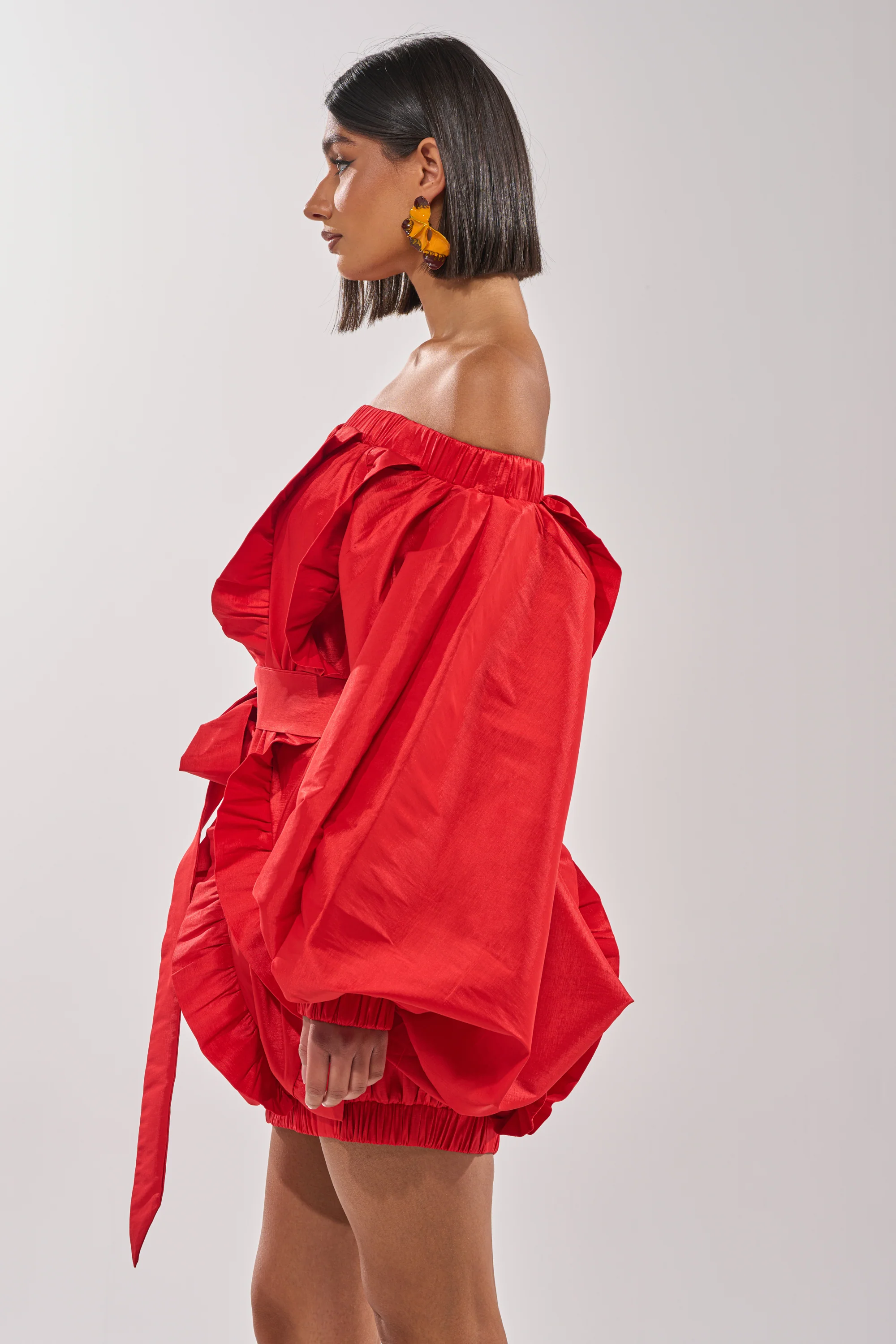 SHINE ON LONG SLEEVE MINI DRESS - Image 4