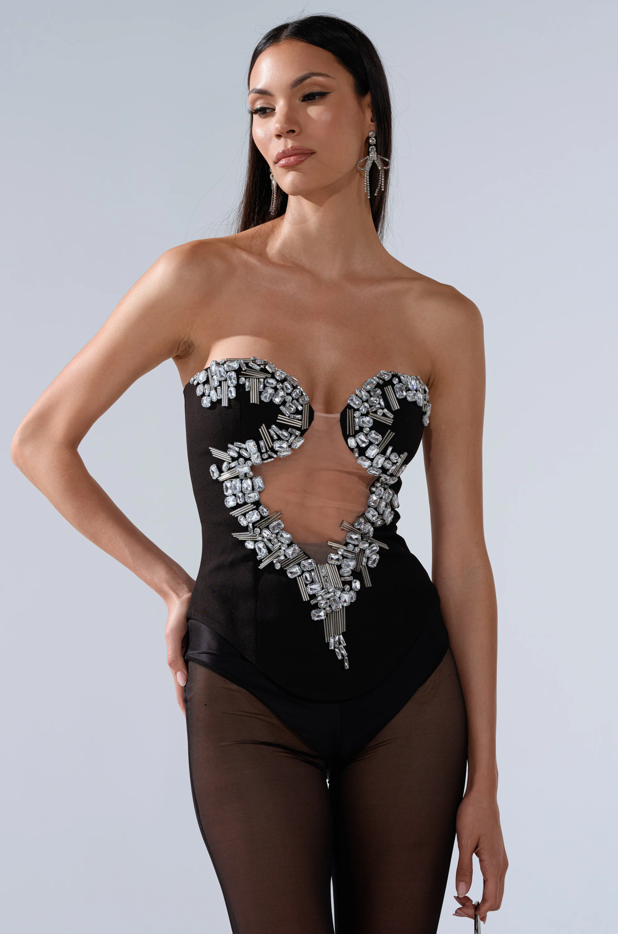 SHINE ON ME RHINESTONE CORSET - Image 3