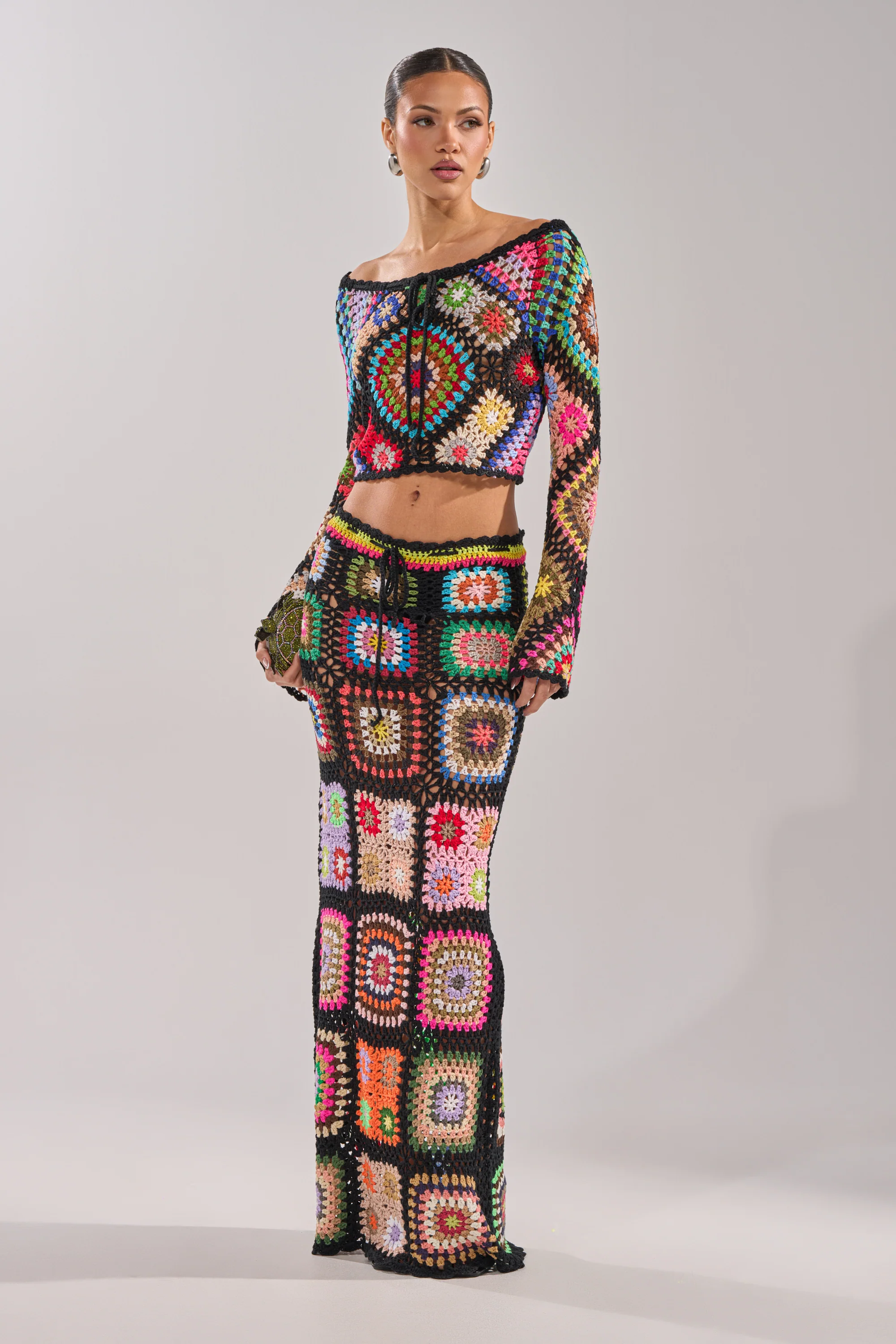 SHINE ON YOU CROCHET MAXI SKIRT