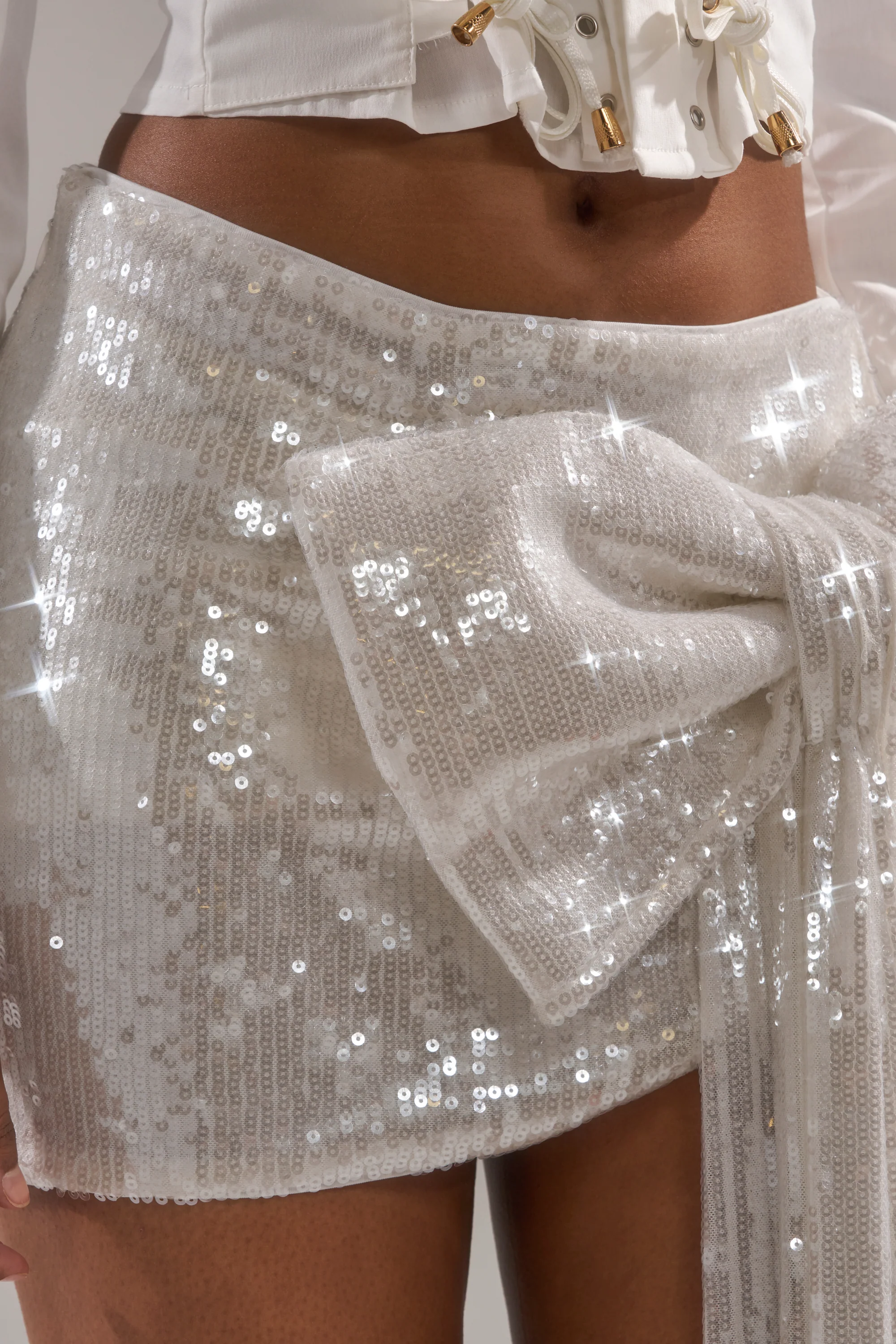 SHINING DOWN ON YOU SEQUIN MINI SKIRT - Image 9