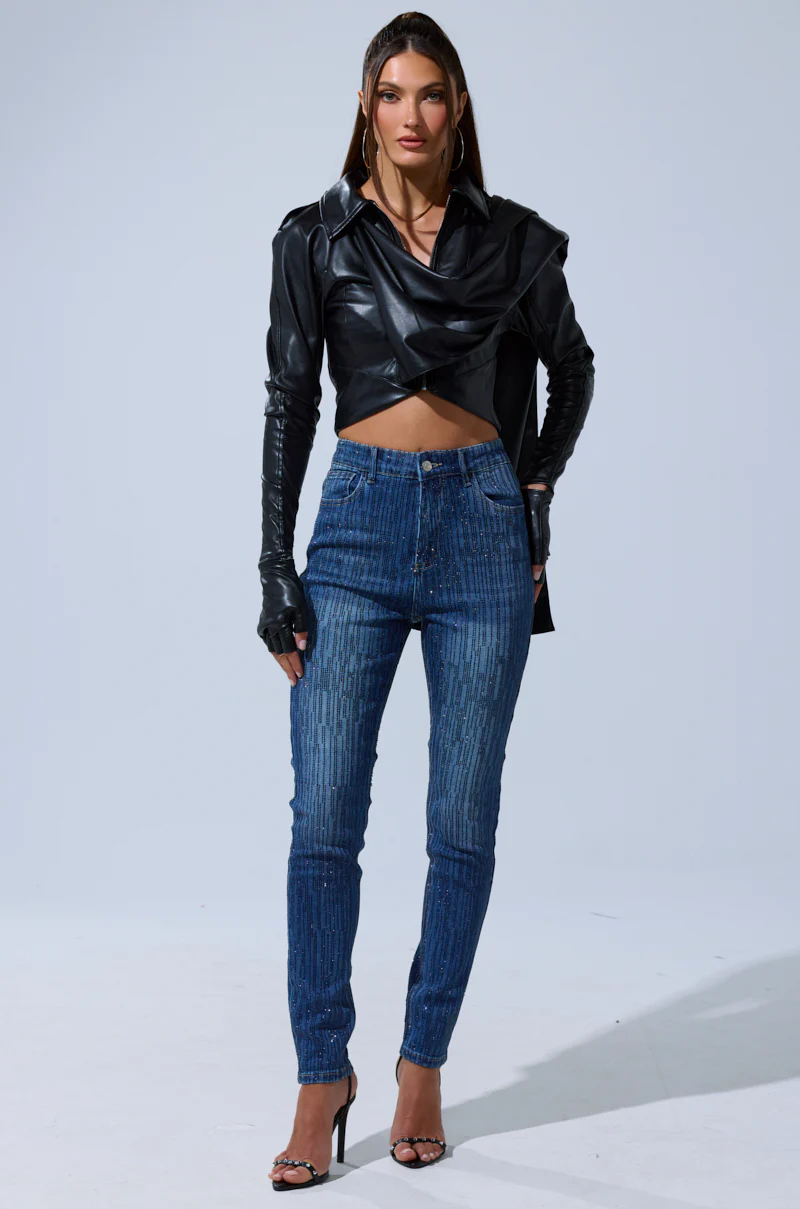 SHINING STAR RHINESTONE WIDE LEG PANT - Image 6