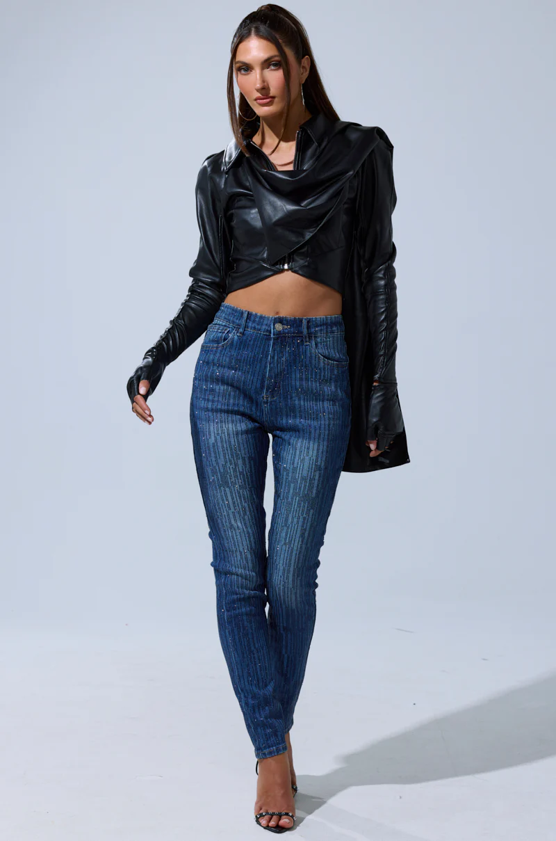 SHINING STAR RHINESTONE WIDE LEG PANT - Image 8
