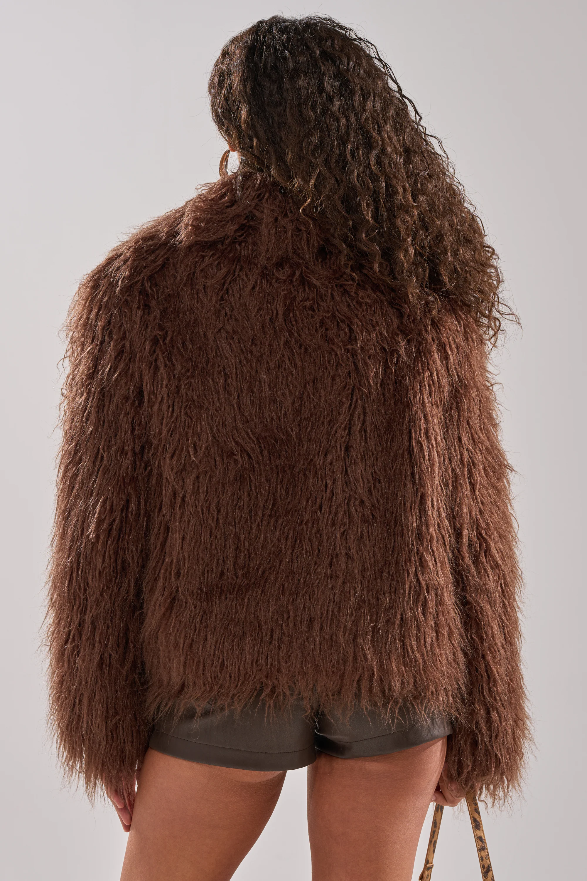 SHORT N SWEET FAUX FUR COAT - Image 7