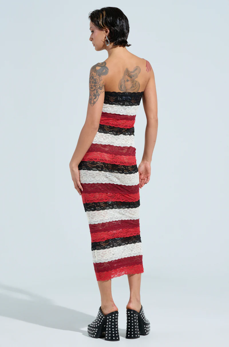 SHOW YOU WHAT I GOT LACE MIDI DRESS - Image 5