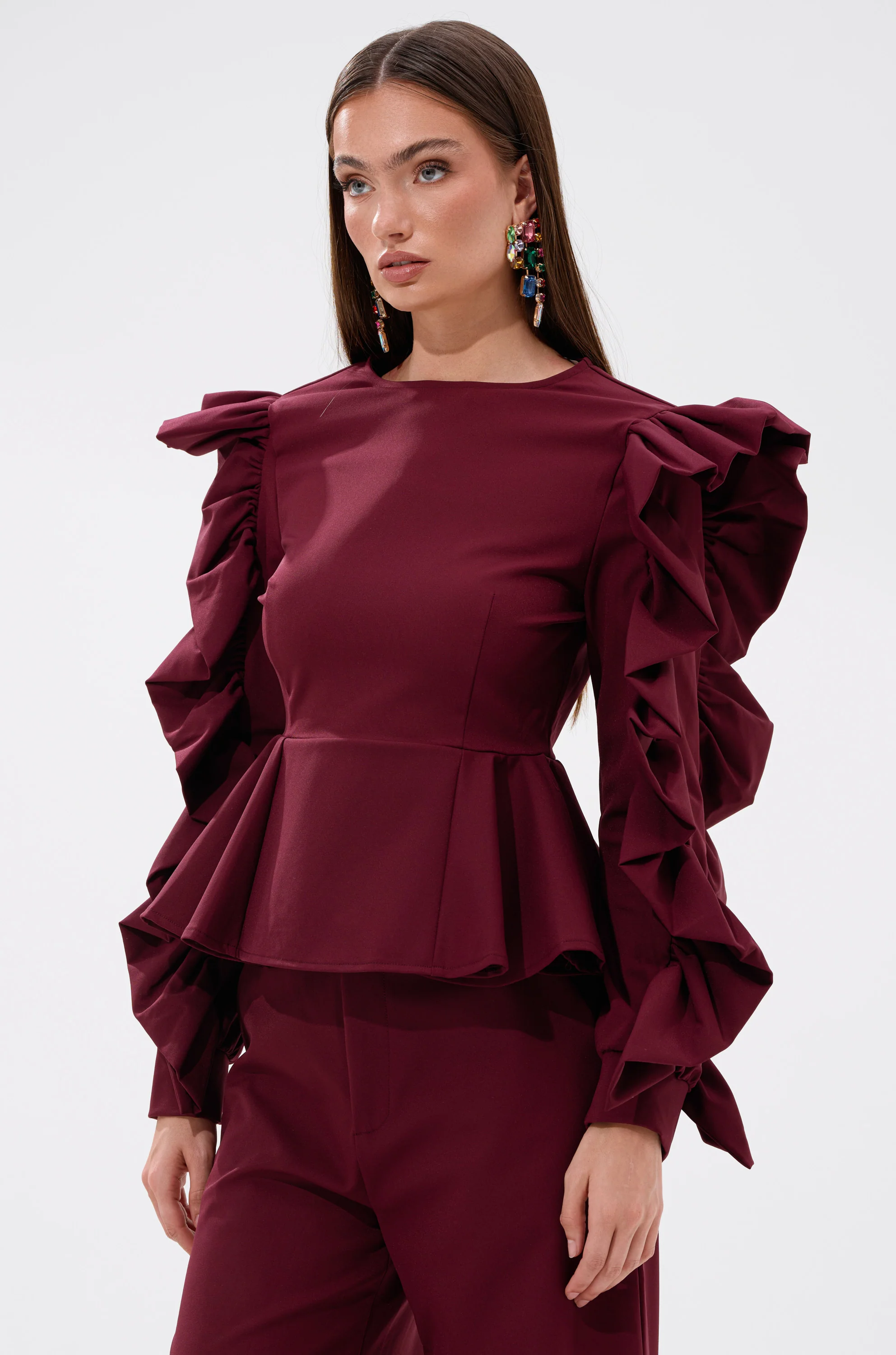 SIERRA RUFFLE BLOUSE