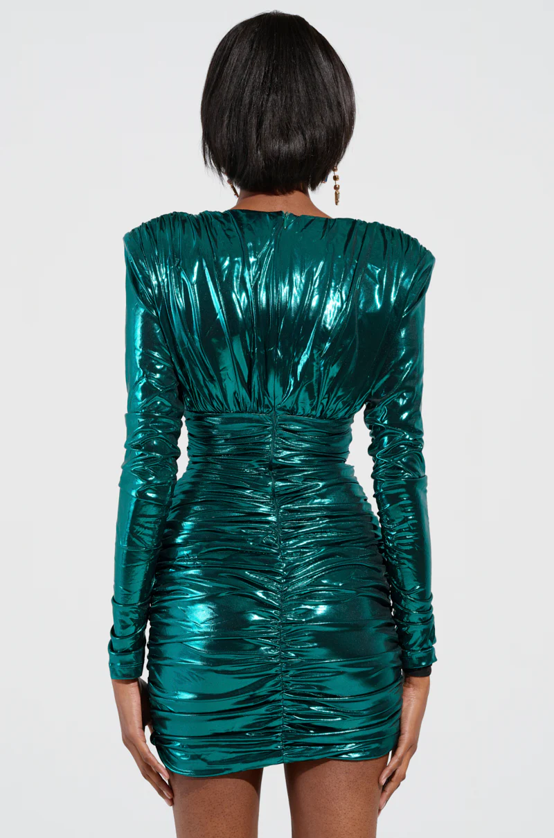SIMONE METALLIC MINI DRESS - Image 4