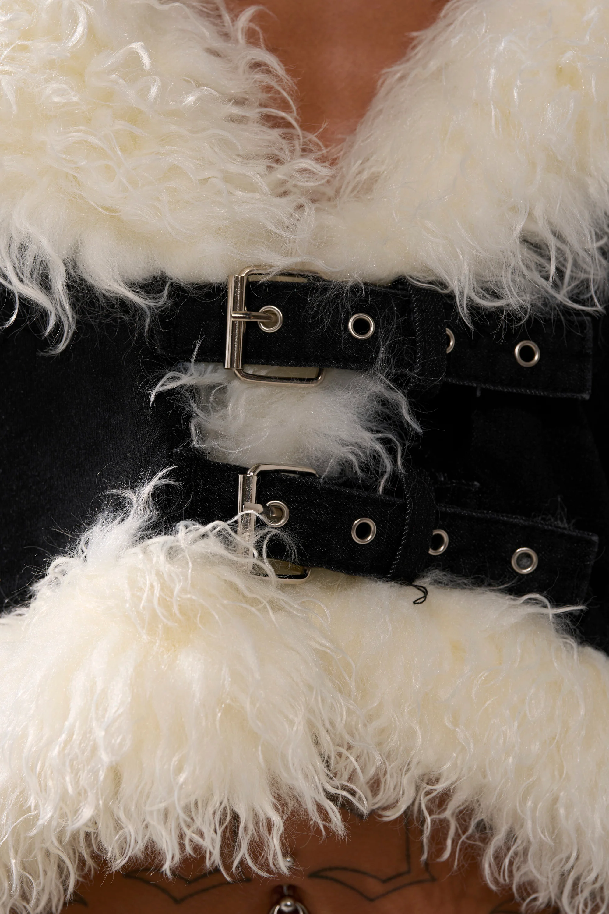 SITTING PRETTY FUR TRIM DENIM JACKET - Image 10