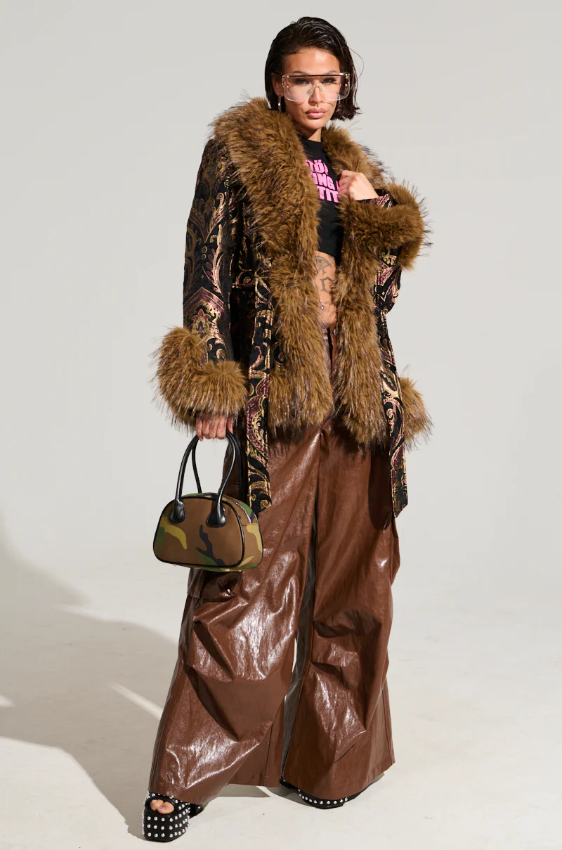 SITTING PRETTY FUR TRIM COAT - Image 8