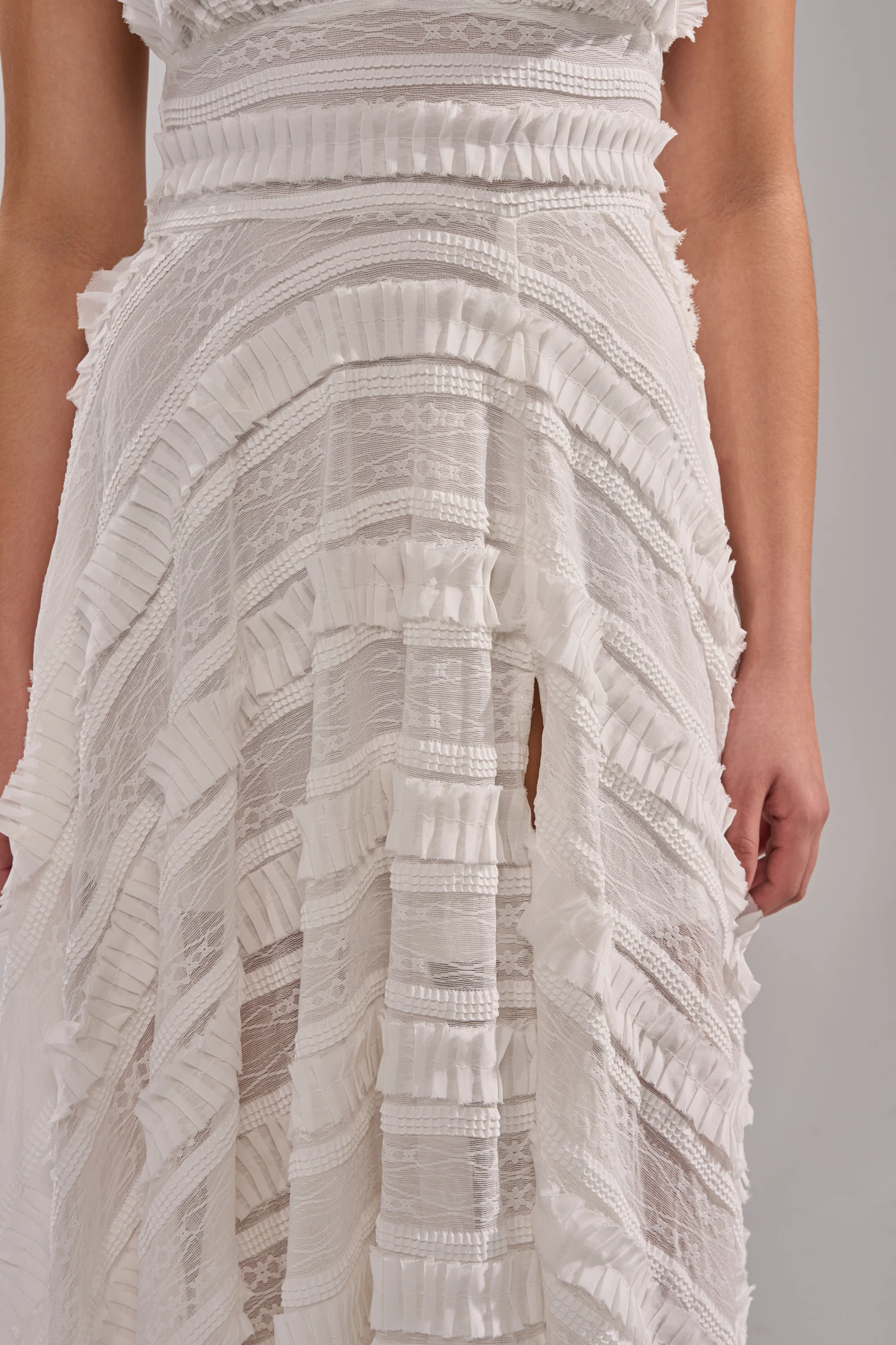 SITTING PRETTY WHITE WOVEN MAXI DRESS - Image 7