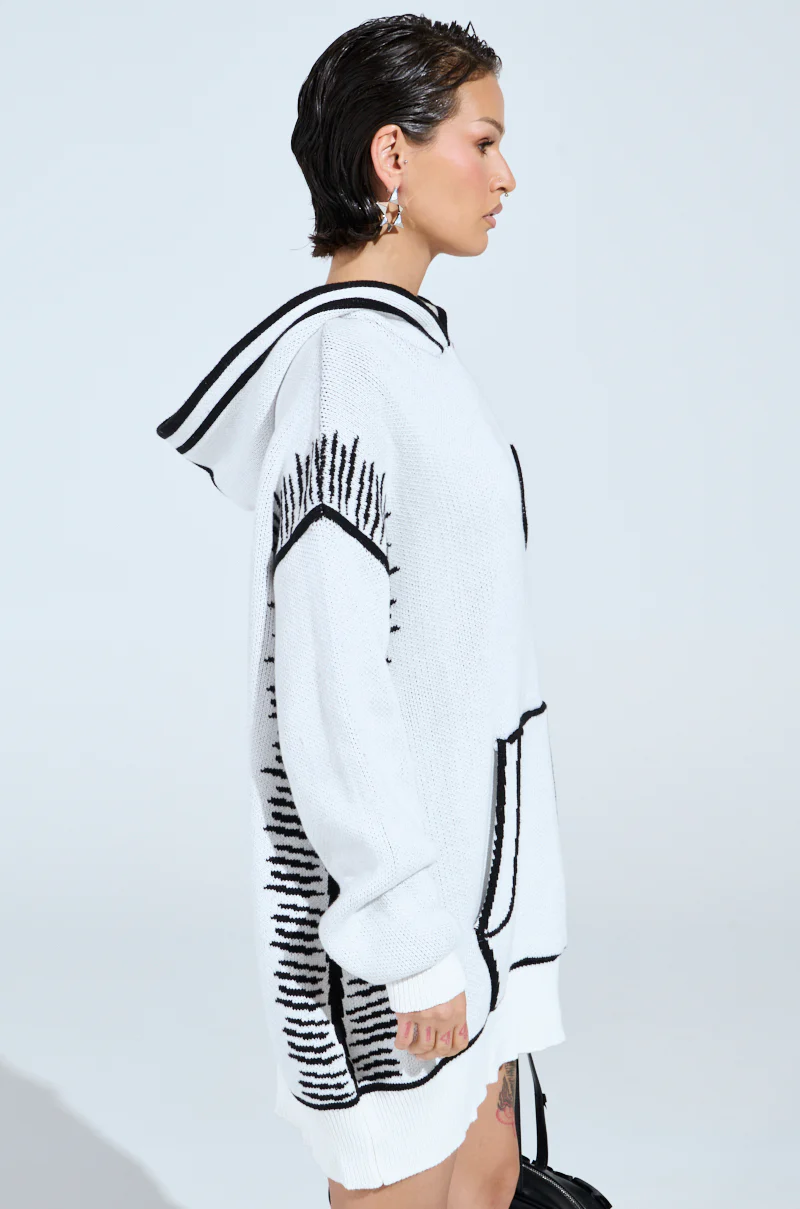 SKETCH IT KNIT SWEATSHIRT DRESS - Image 3