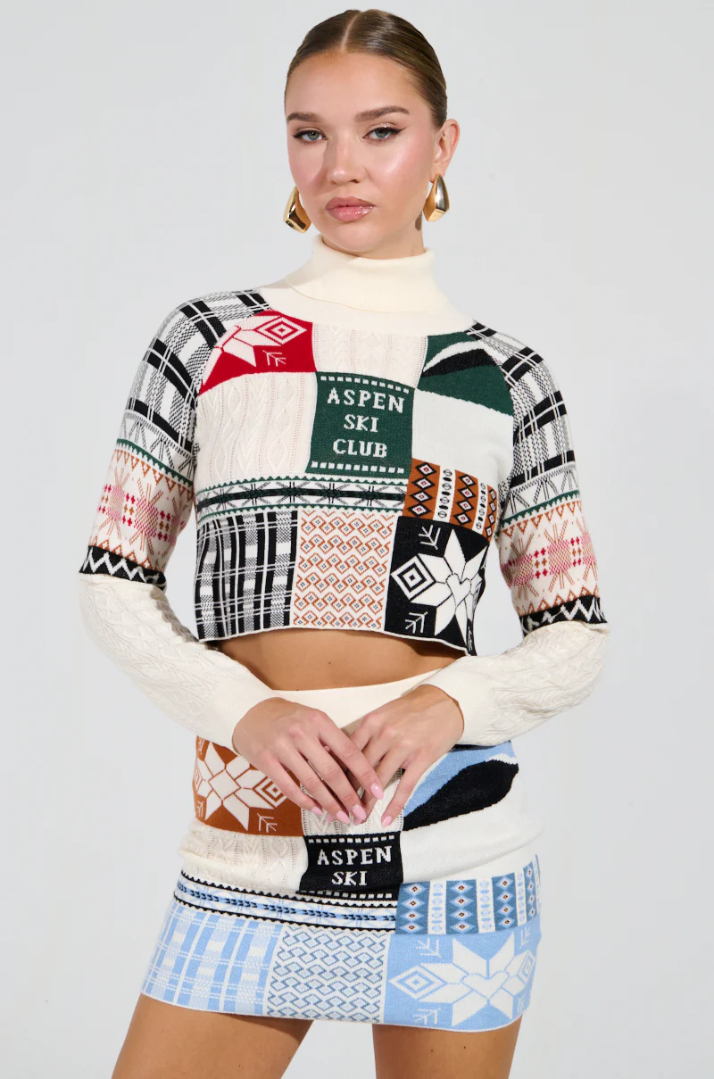 SKI CLUB CROPPED SWEATER - Image 2