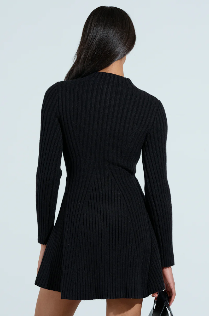 SLEEK AND CHIC KNIT MINI DRESS - Image 5