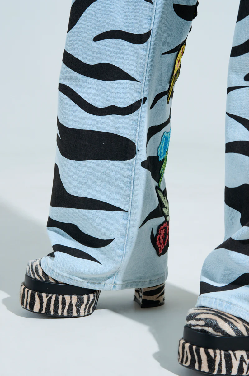 SLEEPING WITH ROSES DENIM PANT - Image 10
