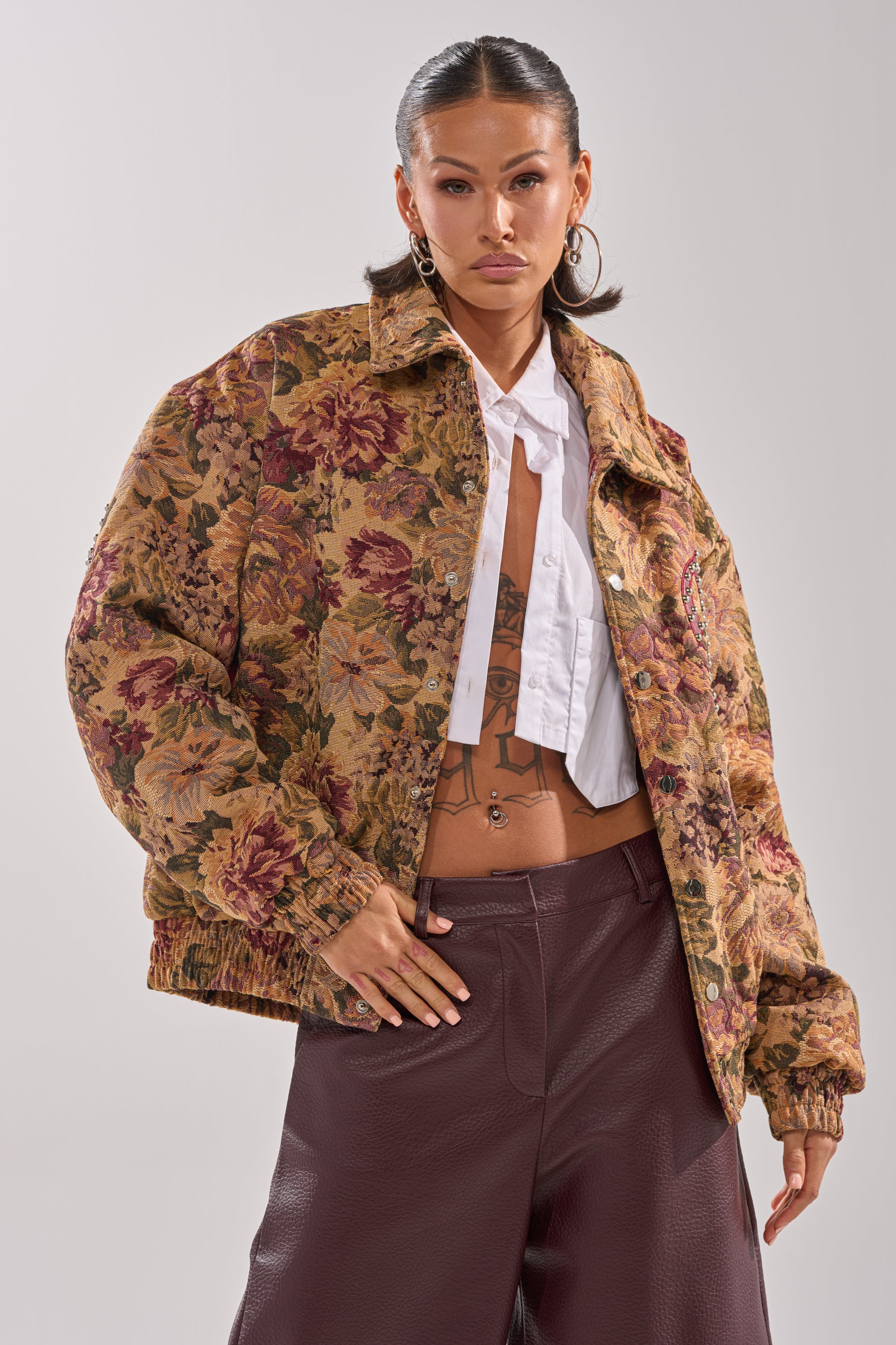 SLIDE ON ME TAPESTRY BOMBER - Image 3