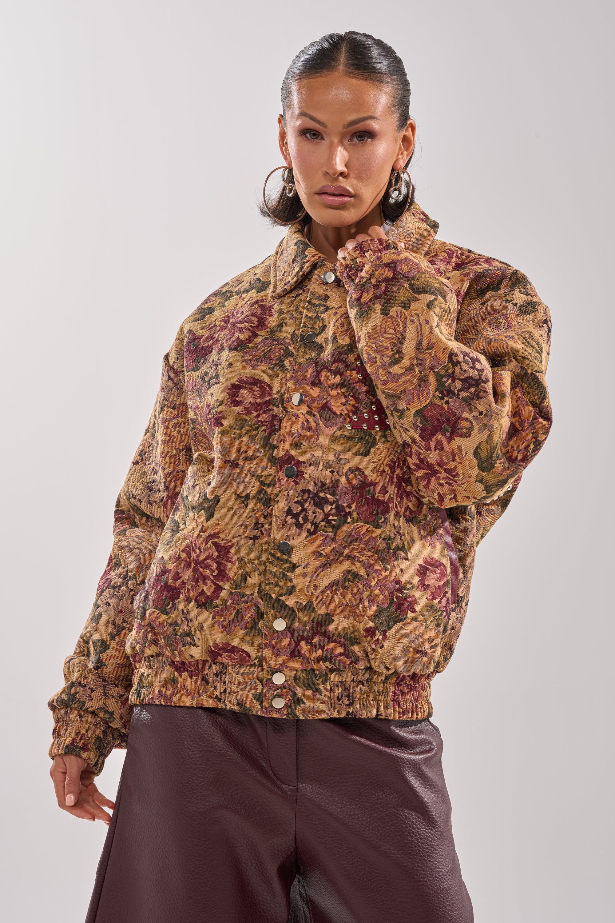 SLIDE ON ME TAPESTRY BOMBER - Image 5
