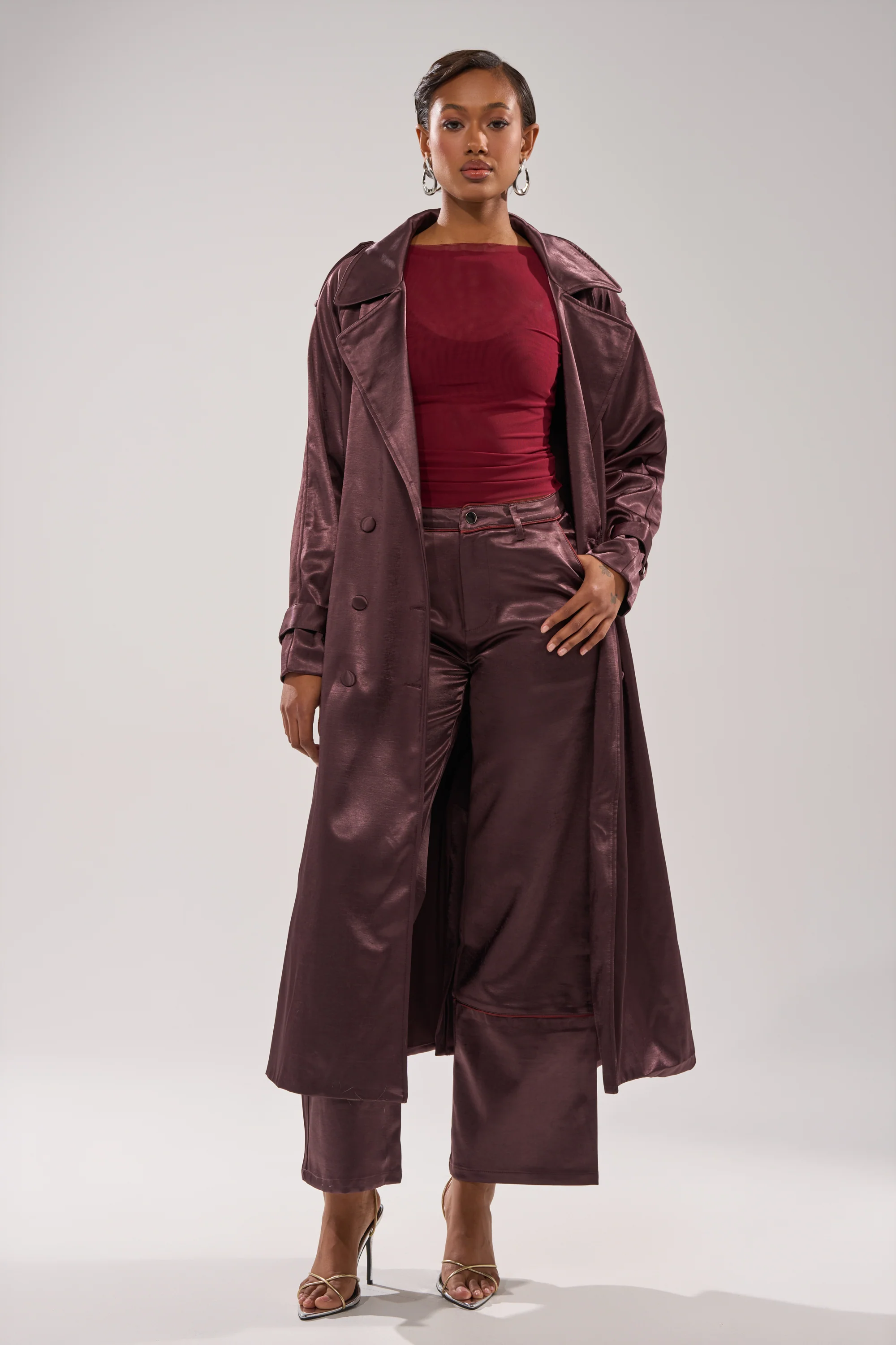 SLOW DOWN SATIN TROUSER