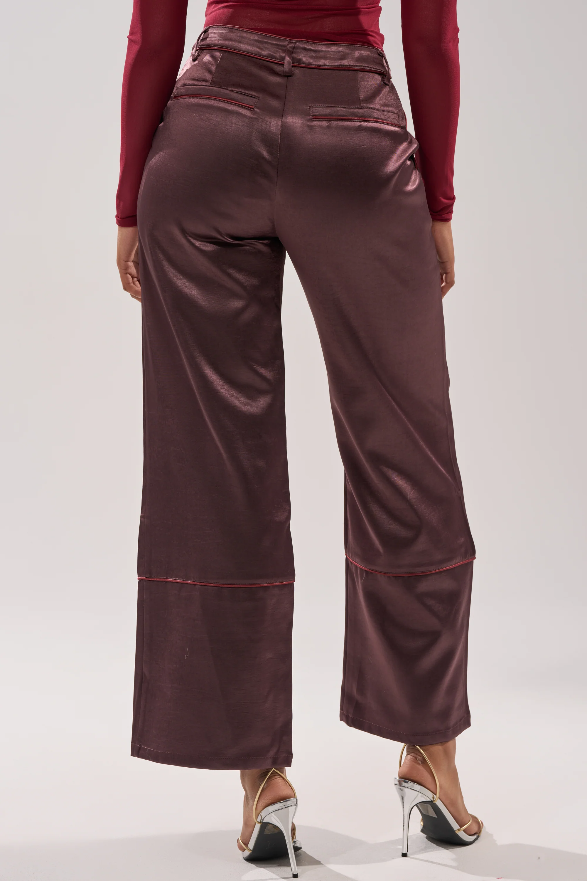 SLOW DOWN SATIN TROUSER - Image 5
