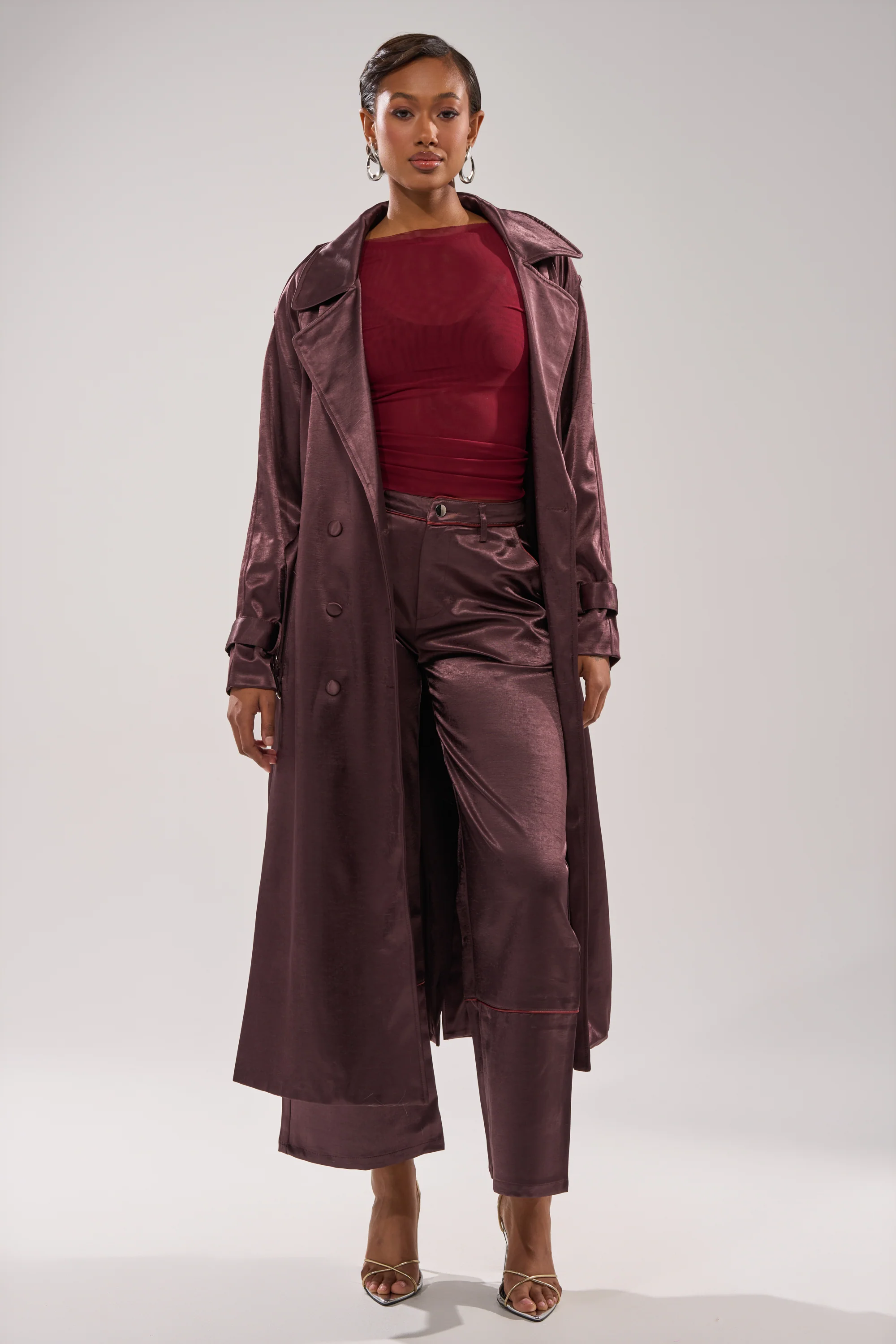 SLOW DOWN SATIN TROUSER - Image 7