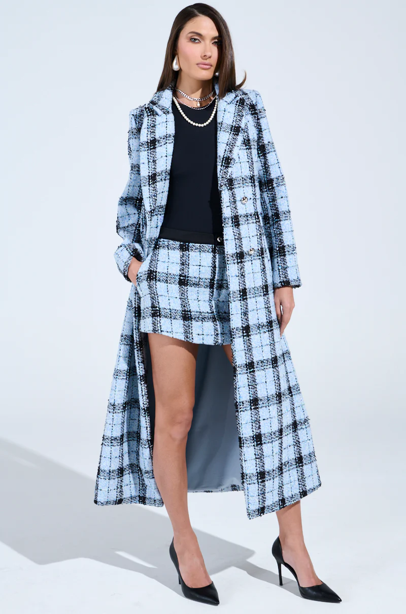 SMOOTH TRANSITION TWEED TRENCH - Image 3