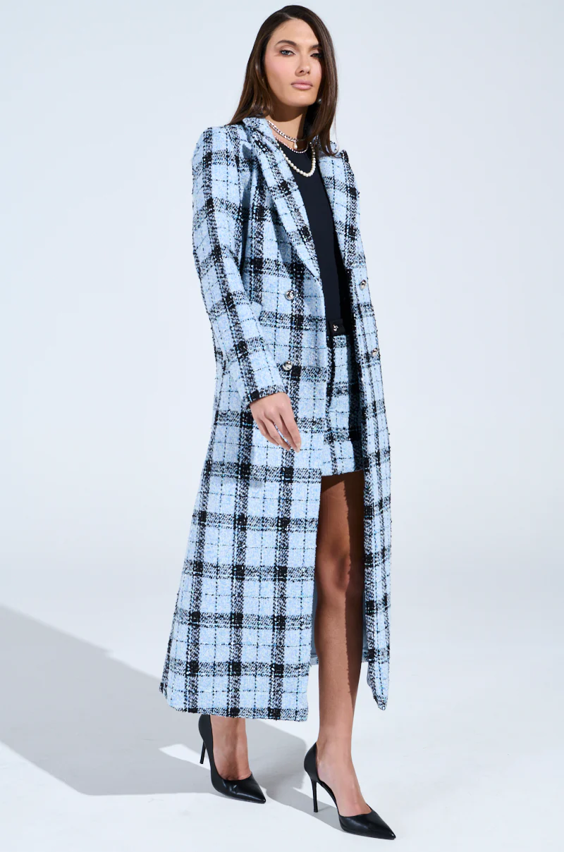 SMOOTH TRANSITION TWEED TRENCH - Image 4