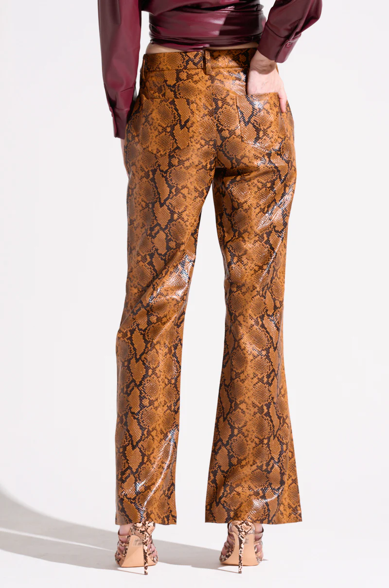 SNAKESKIN STRAIGHT LEG TROUSER - Image 5
