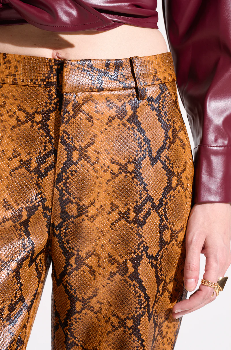 SNAKESKIN STRAIGHT LEG TROUSER - Image 6