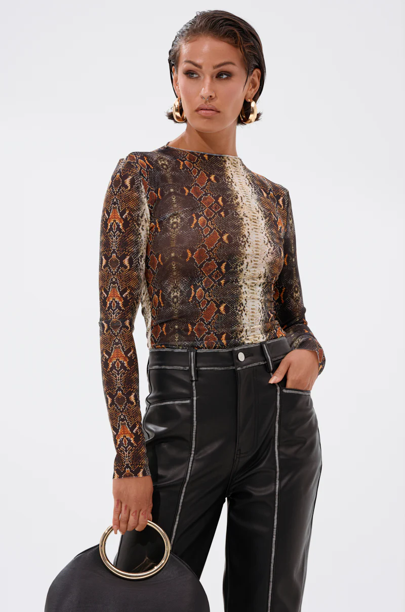 SNAKE VIBES MESH TOP - Image 2