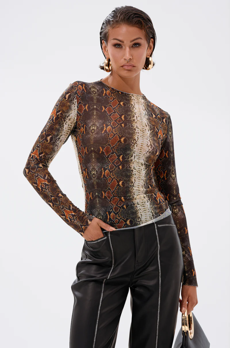 SNAKE VIBES MESH TOP - Image 3