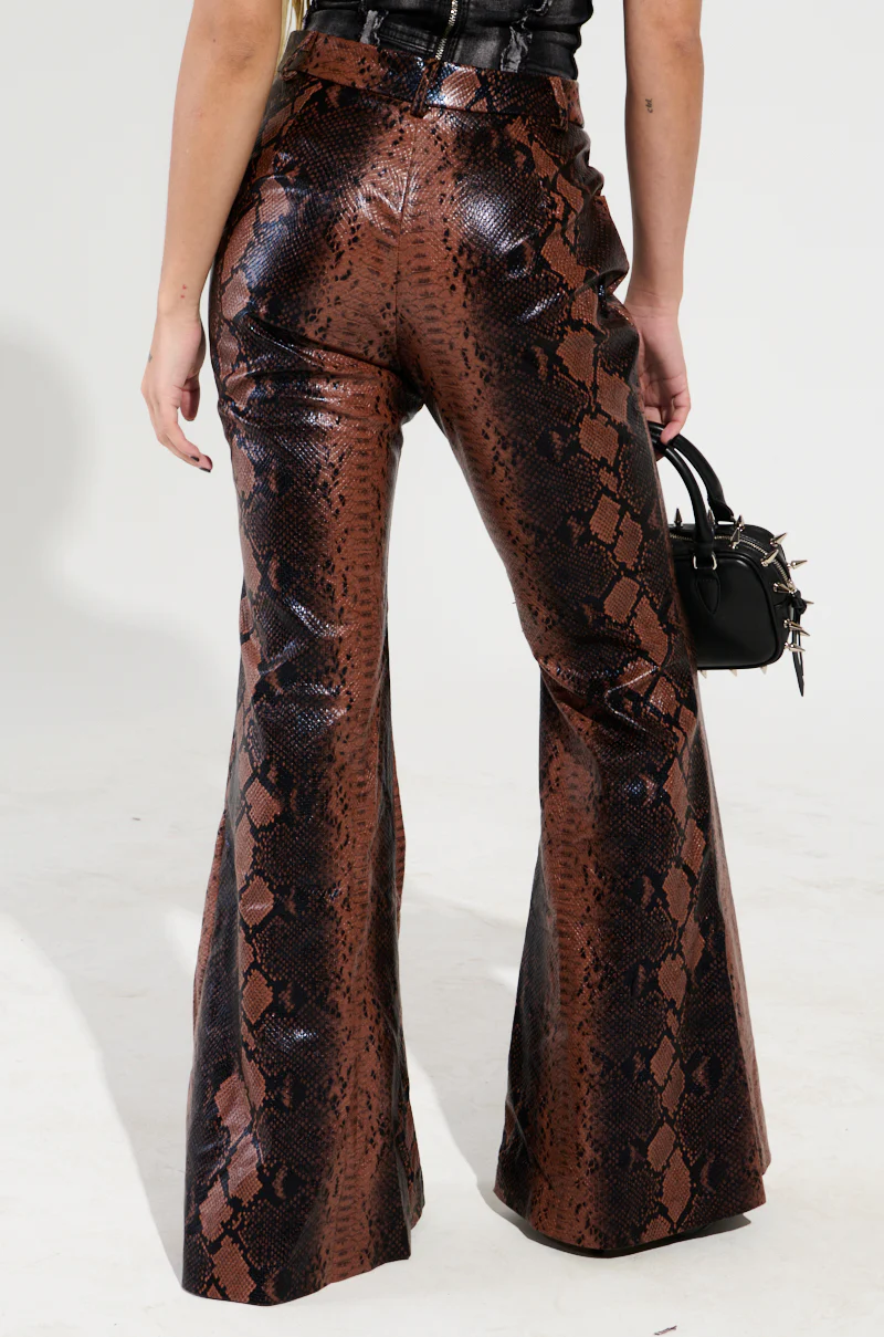 SNAKESKIN PRINCESS PU TROUSER - Image 5